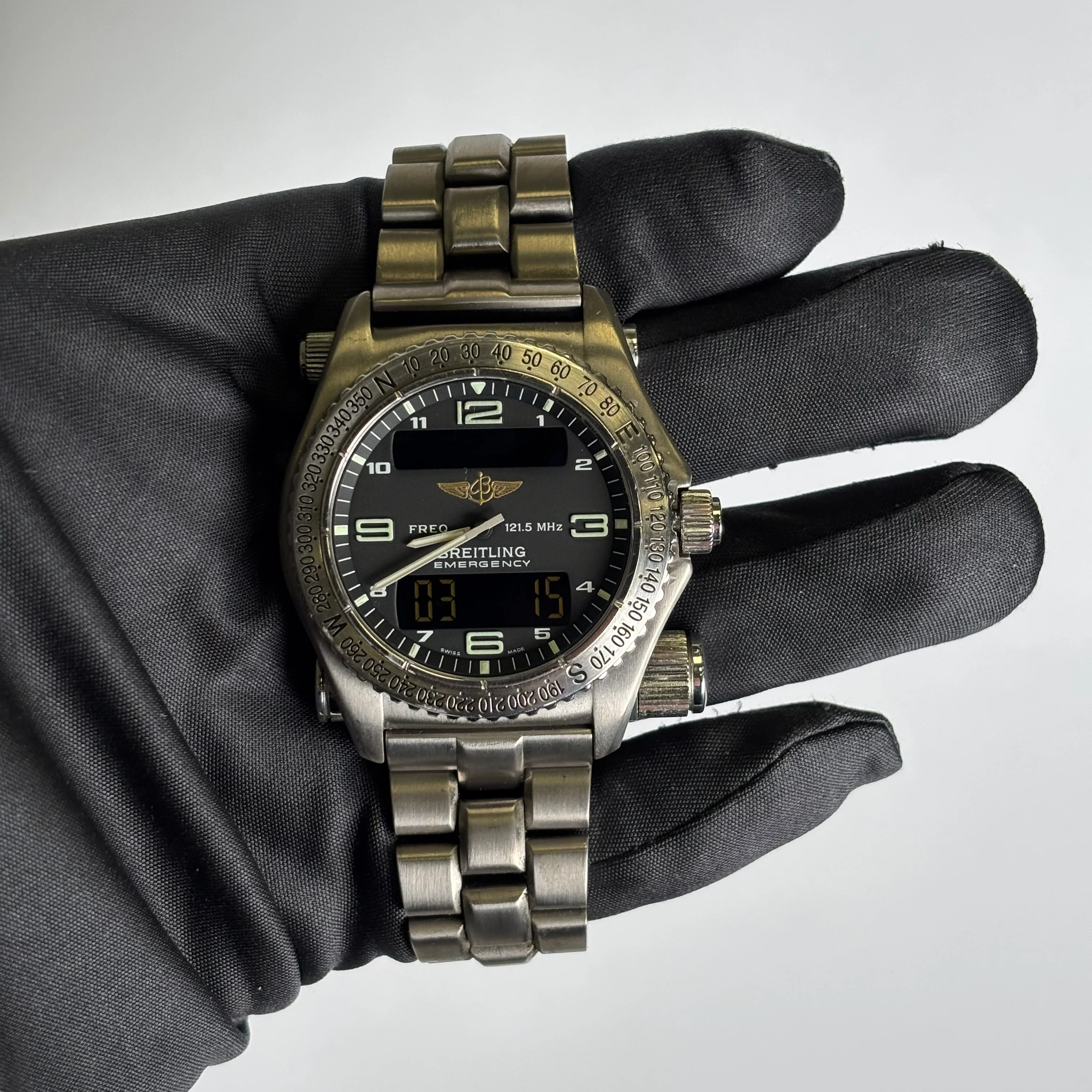 Breitling Emergency 43mm Black Dial Watch Ref# E56321 - Image 2