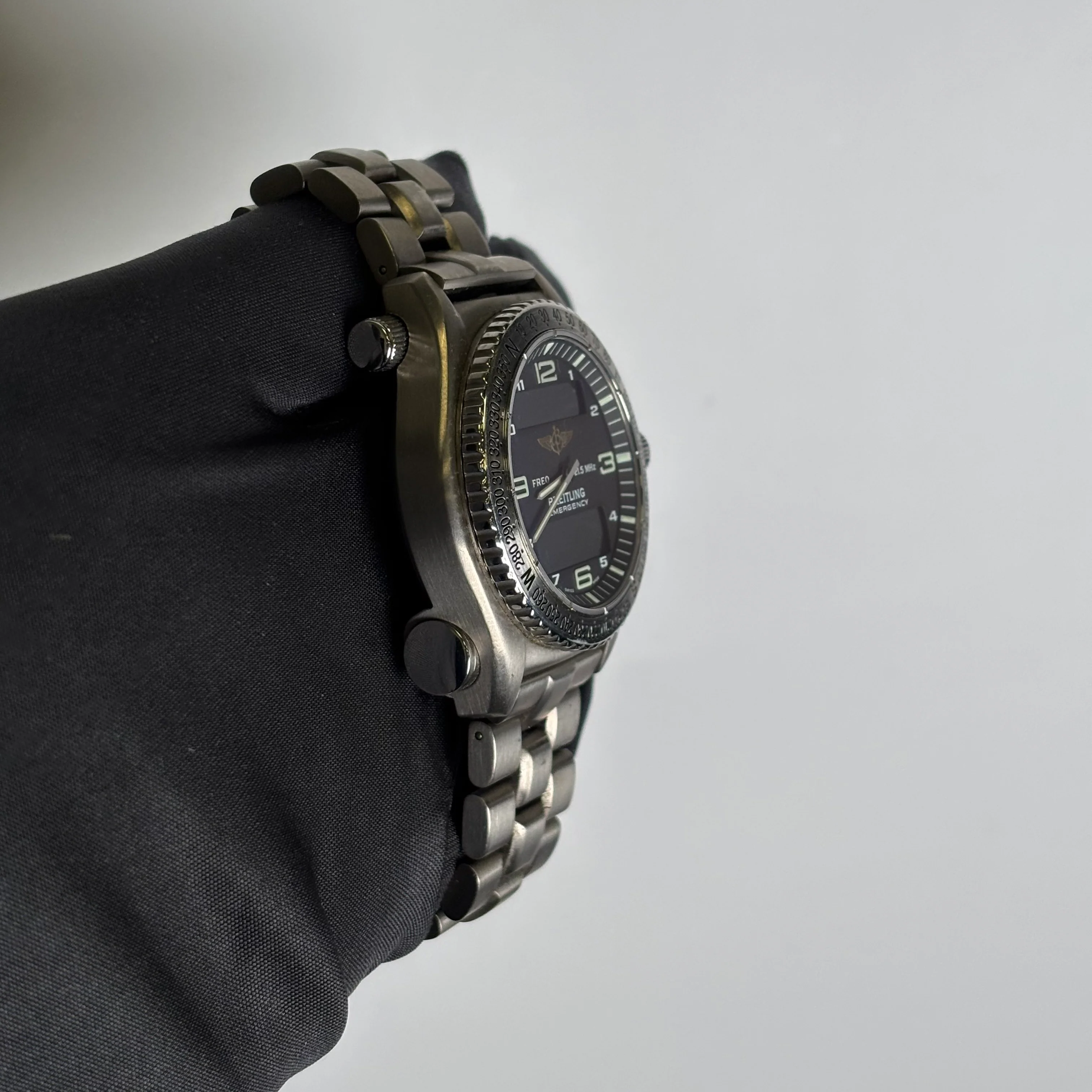 Breitling Emergency 43mm Black Dial Watch Ref# E56321 - Image 3