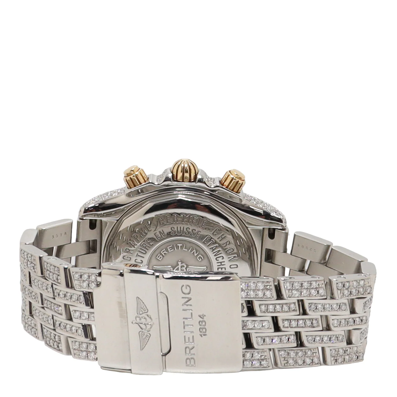Breitling Evolution Chronomat Diamond Watch with Mother of Pearl Diamond Dial Watch Reference#: B13356 - Image 4
