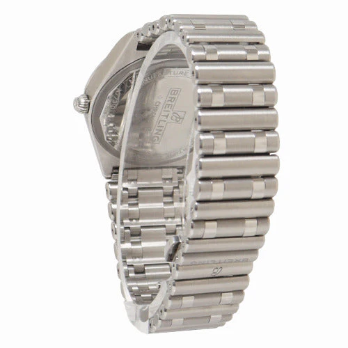 Breitling Lades Chronomat Stainless Steel 32mm Green Stick Dial Watch Reference# A77310101L1A1 - Image 3