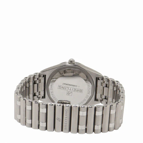 Breitling Lades Chronomat Stainless Steel 32mm Green Stick Dial Watch Reference# A77310101L1A1 - Image 4
