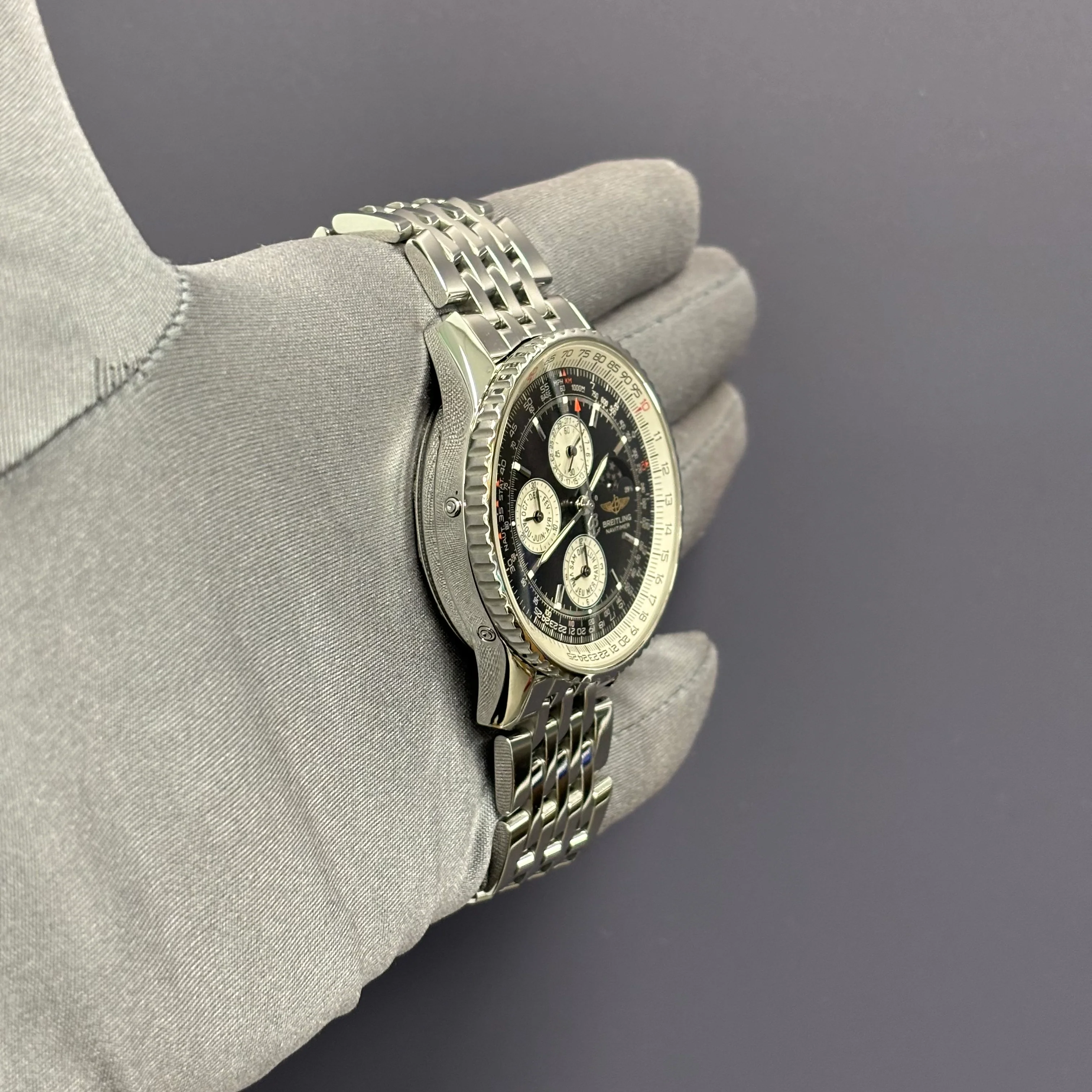 Breitling Navitimer 42mm Black Dial Watch Ref# A19340 - Image 3