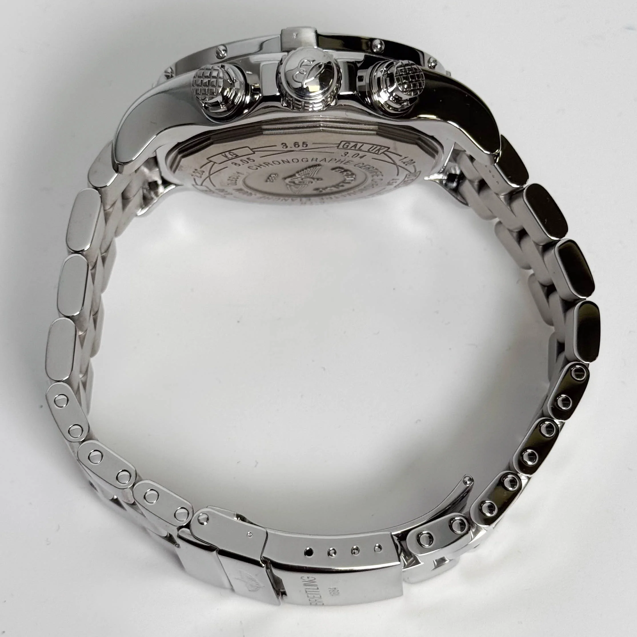 Breitling Super Avenger Stainless Steel 48mm White Dial Watch Ref# A13370 - Image 6