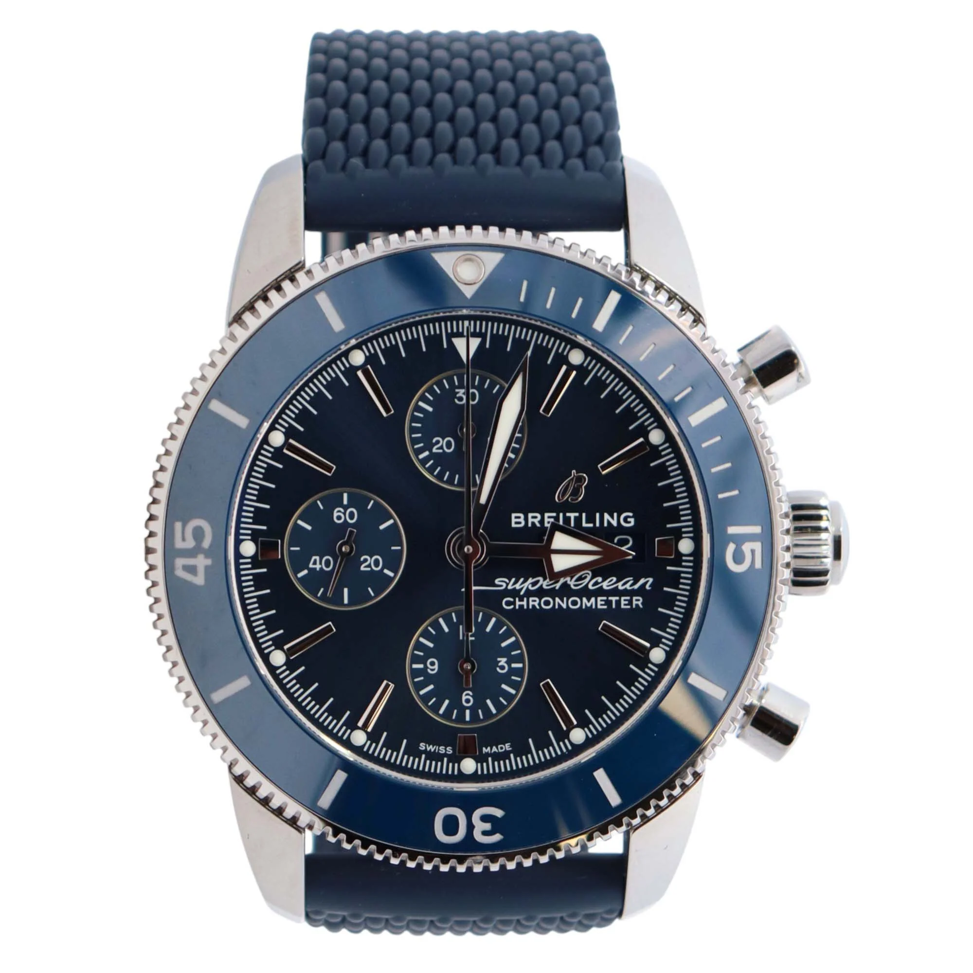 Breitling Superocean 44mm Blue Dial Watch Ref# A13313