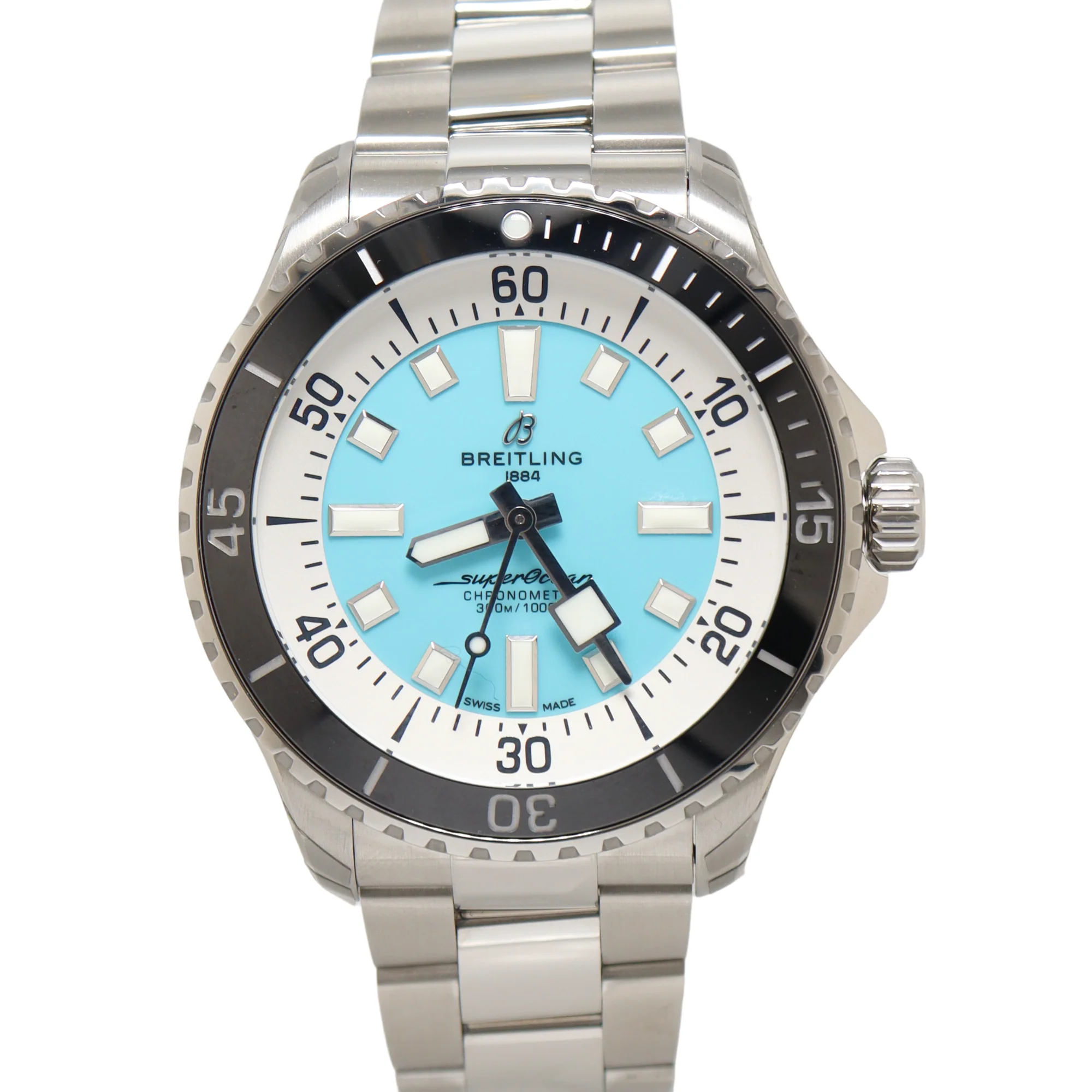 Breitling Superocean 44mm Black Dial Watch Ref# A17376