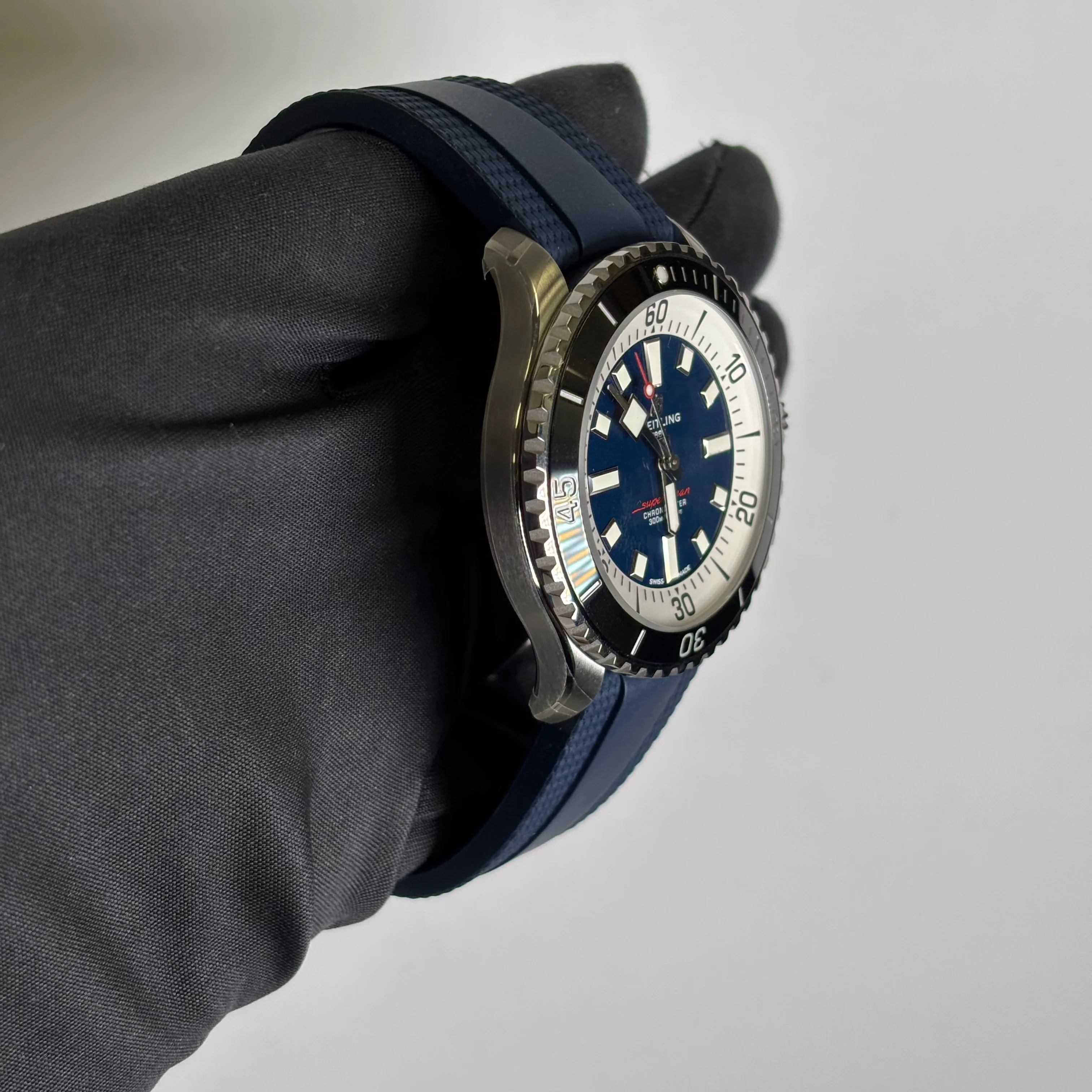 Breitling Superocean 44mm Blue Dial Watch Ref# A17376 - Image 3