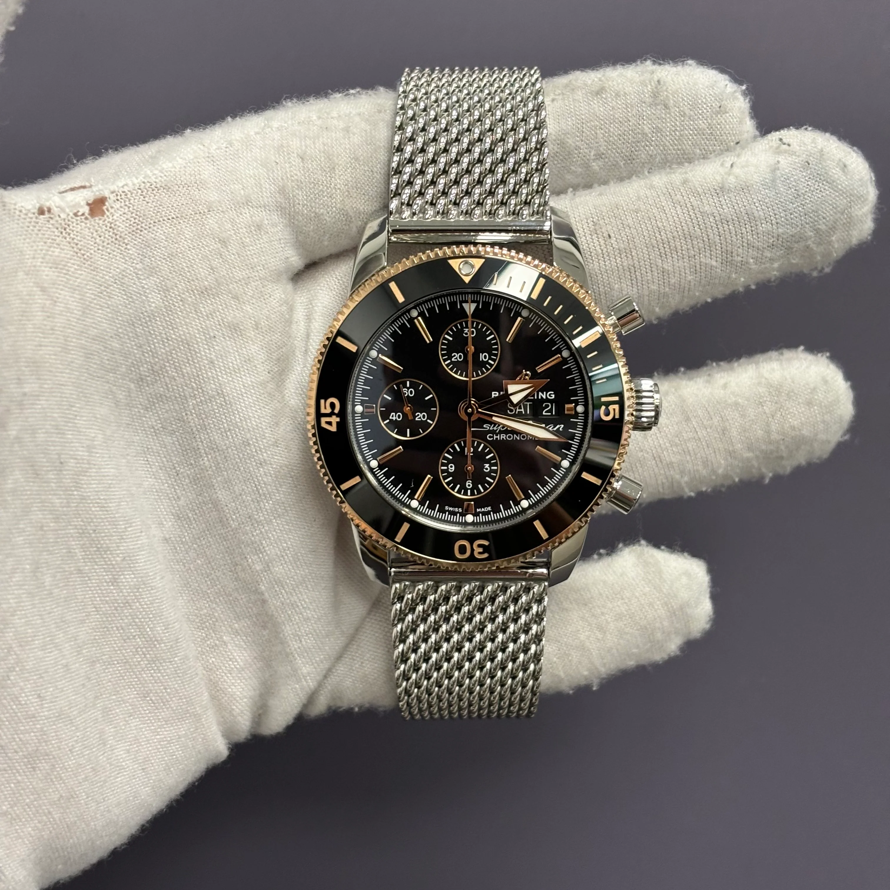 Breitling Superocean 44mm Black Dial Watch Ref# U13313 - Image 2