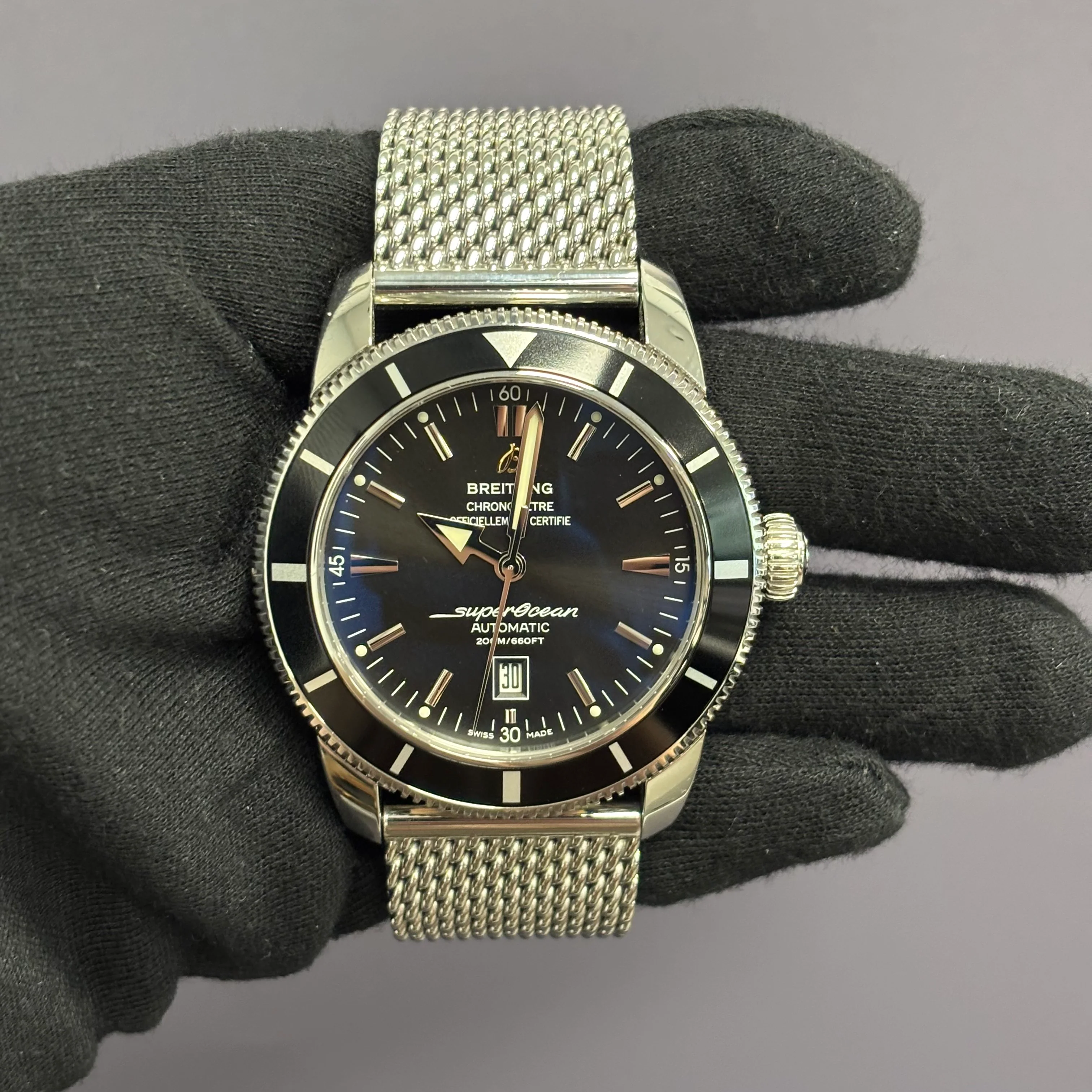 Breitling Superocean 46mm Black Dial Watch Ref# A1732024 - Image 2