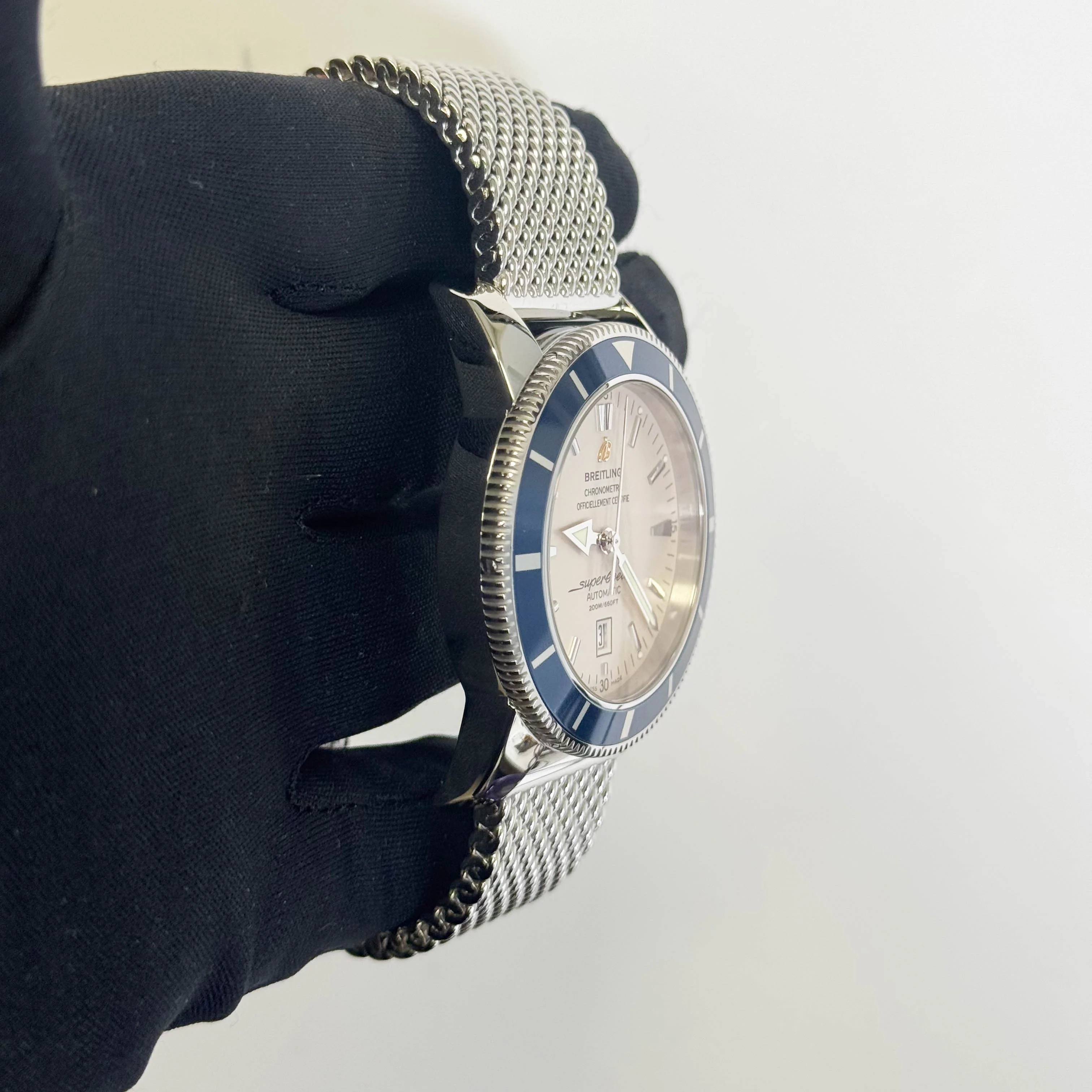 Breitling Superocean 46mm Cream Dial Watch Ref# A17320 - Image 3