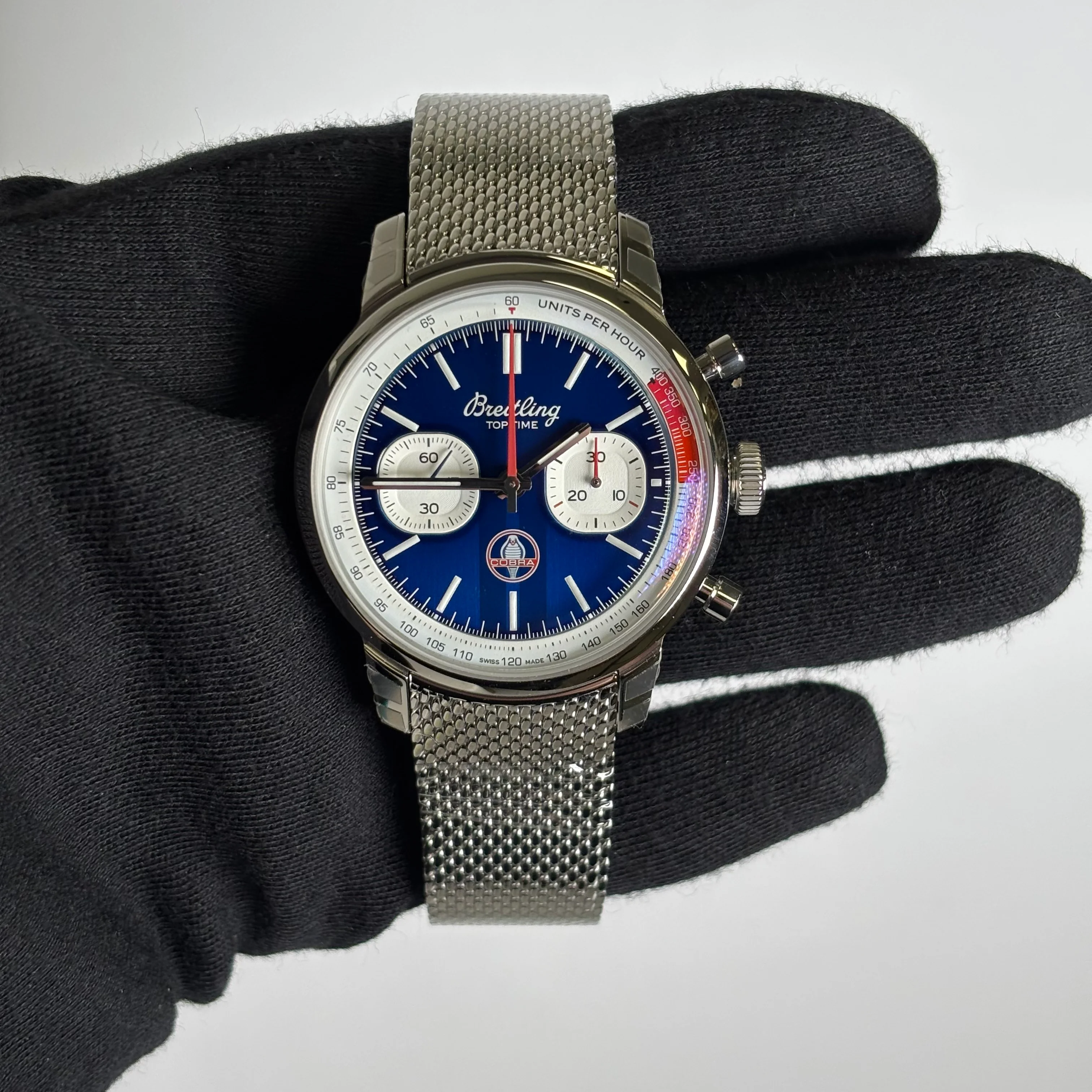 Breitling Top Time 41mm Blue Dial Watch Ref# AB0176 - Image 2