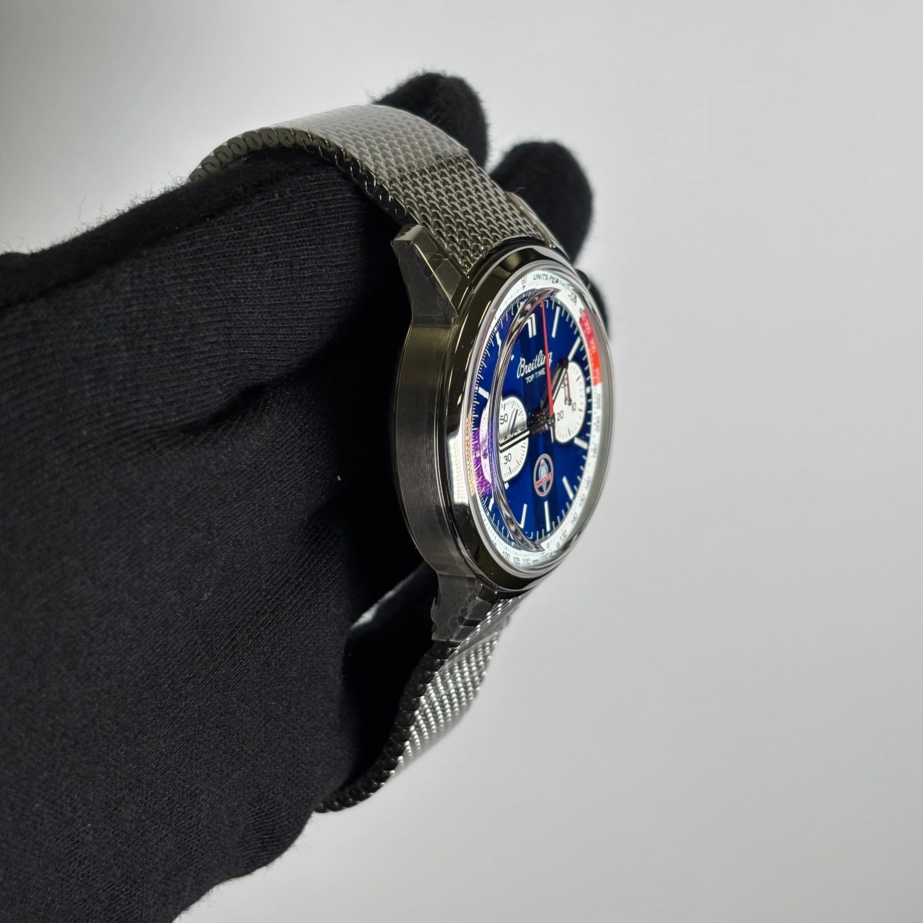 Breitling Top Time 41mm Blue Dial Watch Ref# AB0176 - Image 3