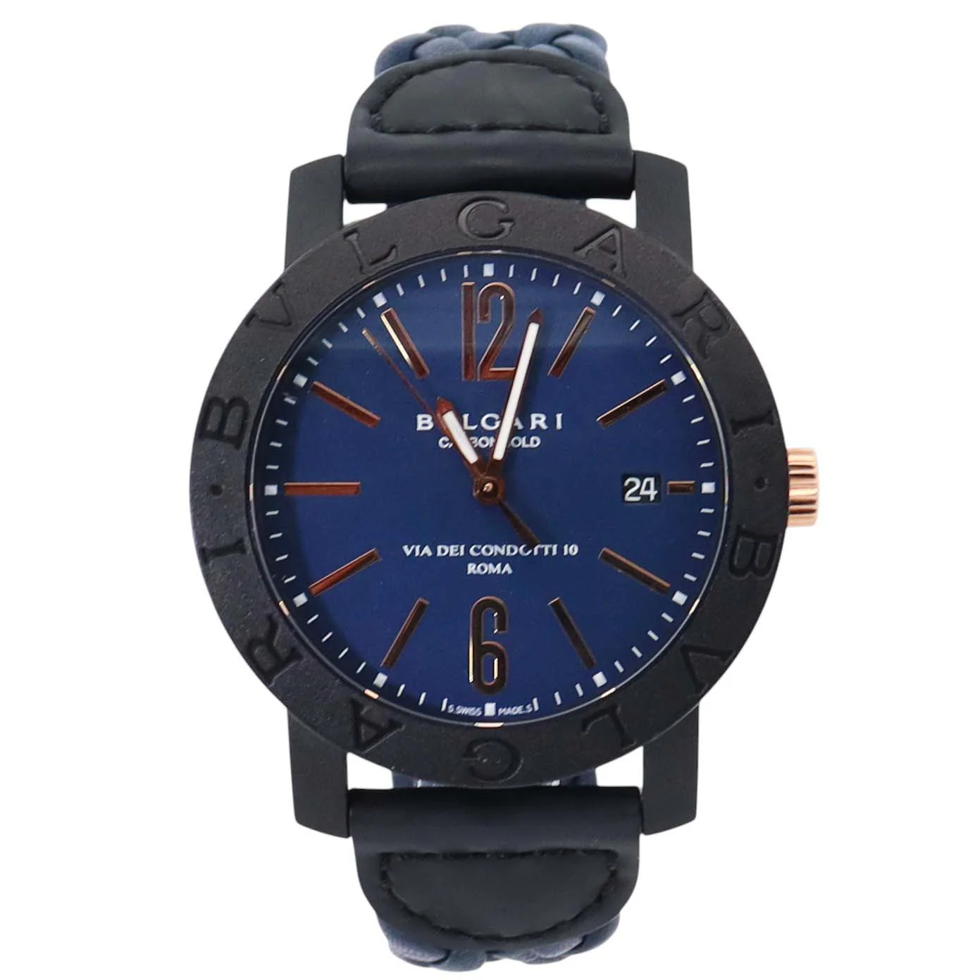 Bvlgari Bulagri 40mm Blue Dial Watch Ref# BB 40 CL
