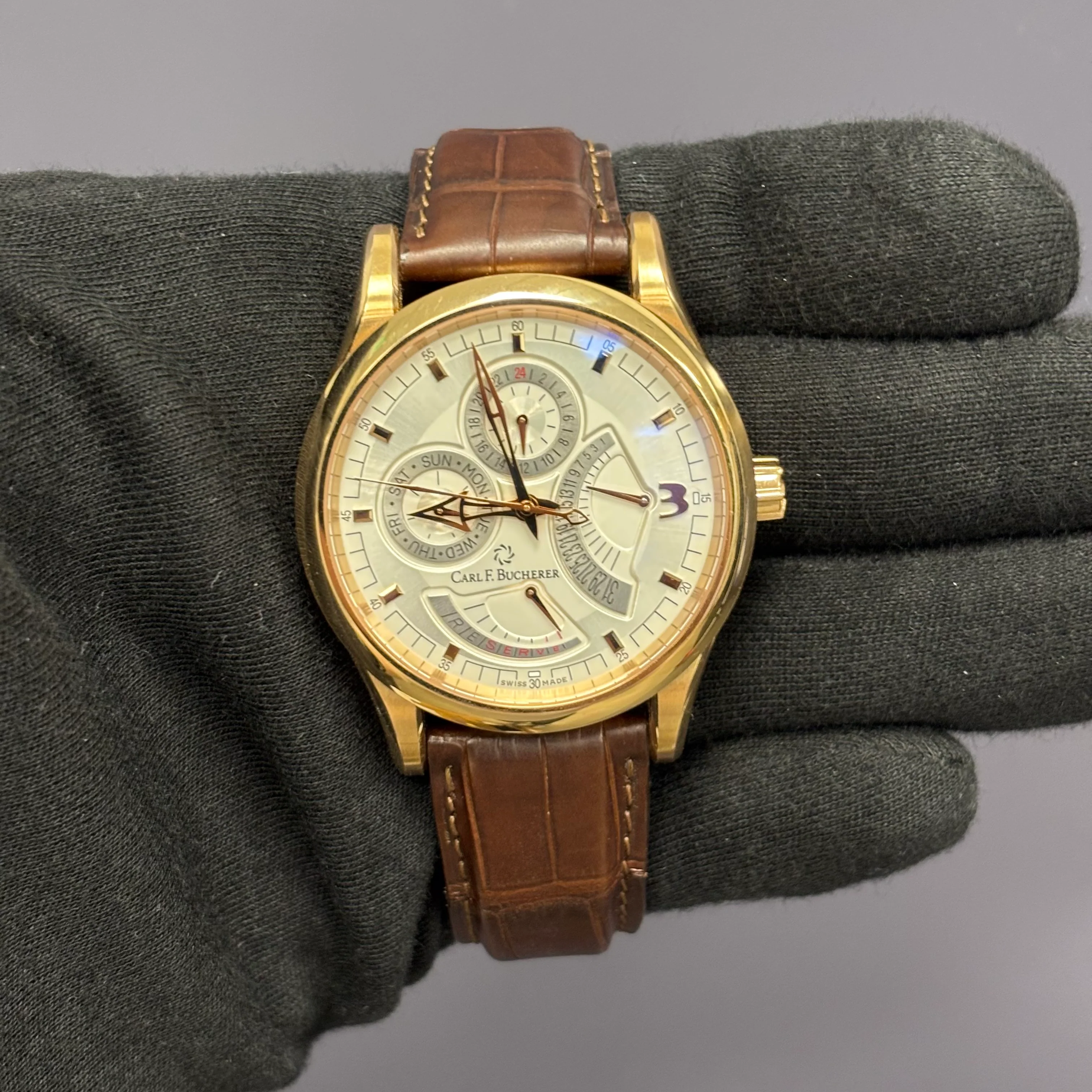 Carl F. Bucherer Manero 40mm Silver Dial Ref# 00.10901.03.16.01 - Image 2