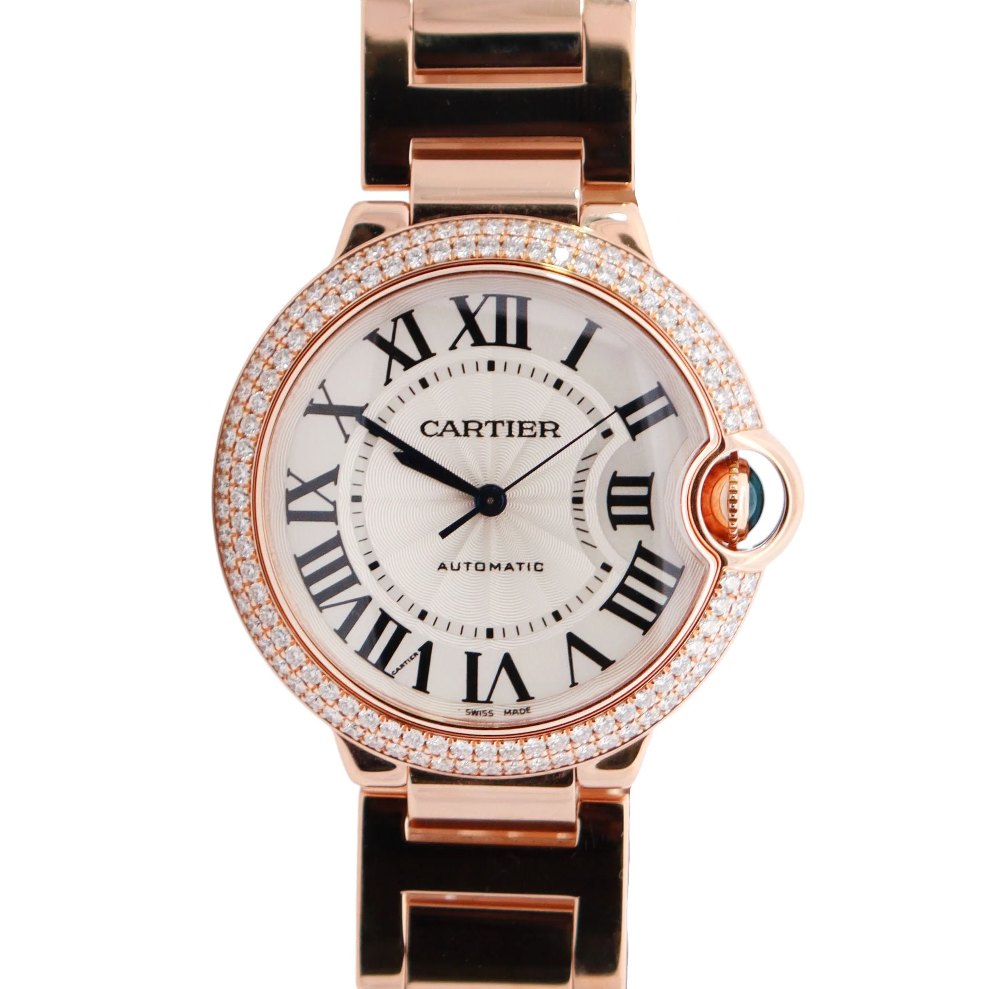 Cartier Ballon Bleu 36.6mm White Dial Watch Ref# WJBB0005