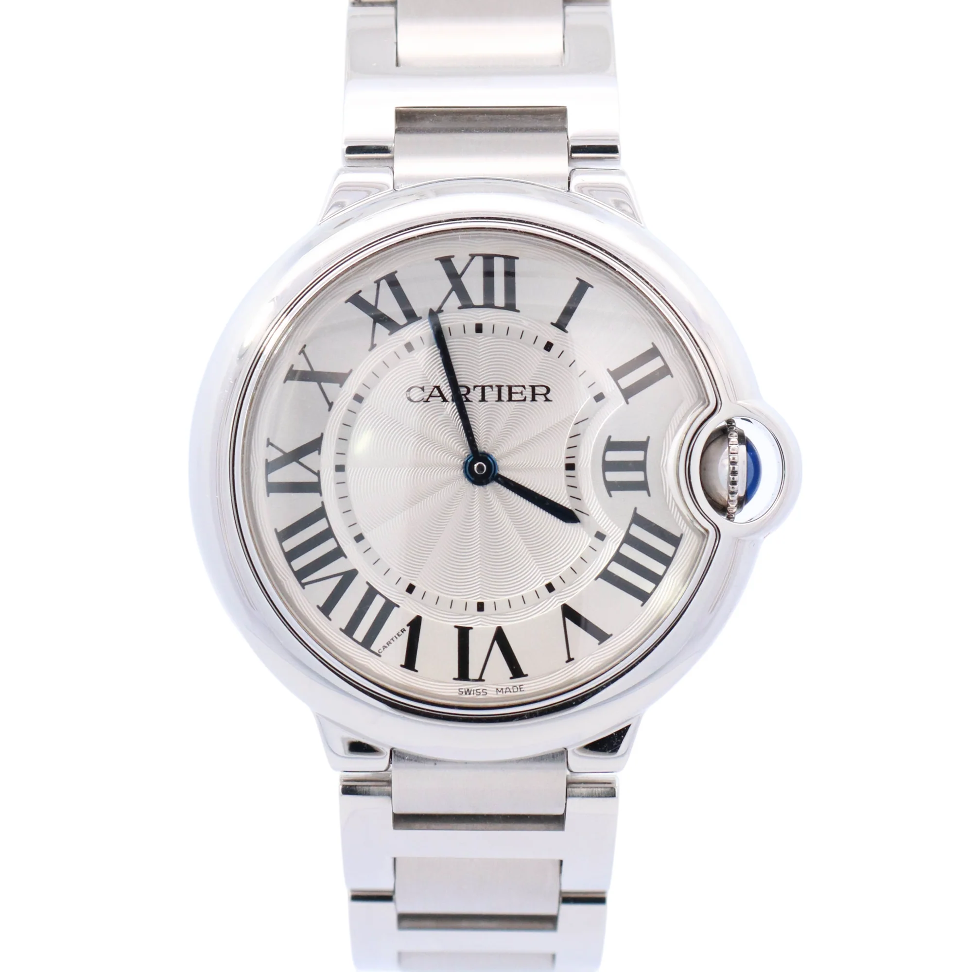 Cartier Ballon Bleu 36mm White Dial Watch Ref# W69011Z4