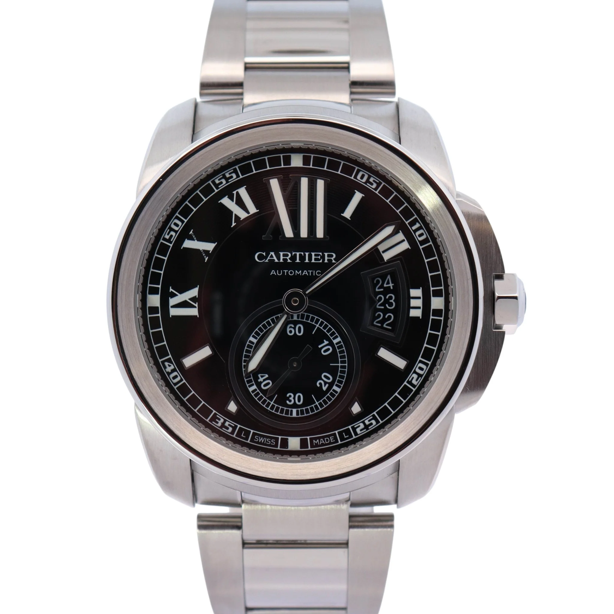 Cartier Calibre 42mm Black Dial Watch Ref# W7100016