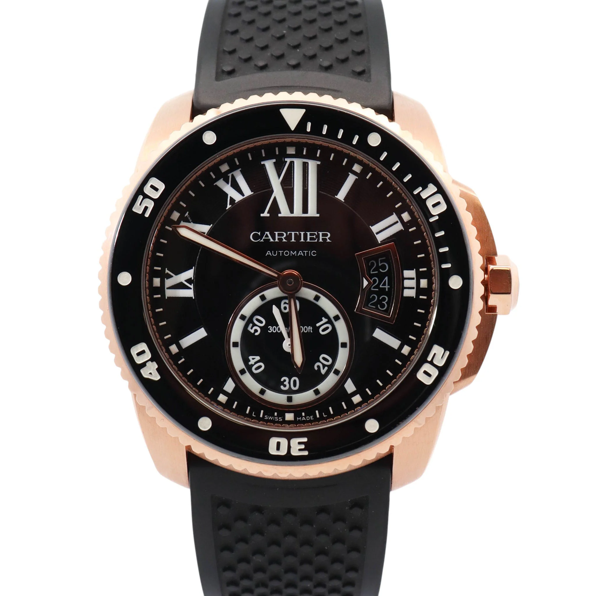 Cartier Calibre 42mm Black Dial Watch Ref# W7100052