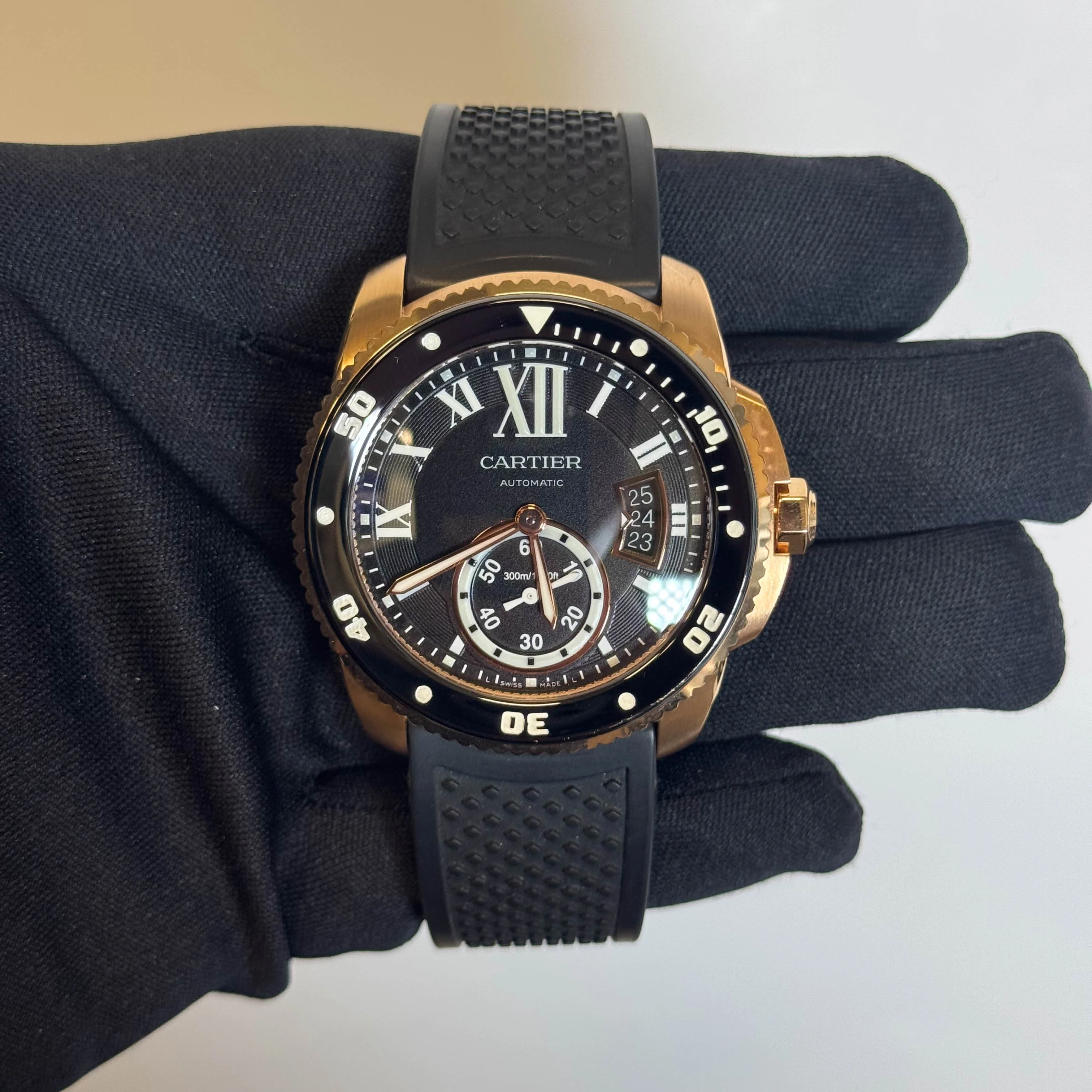 Cartier Calibre 42mm Black Dial Watch Ref# W7100052 - Image 2
