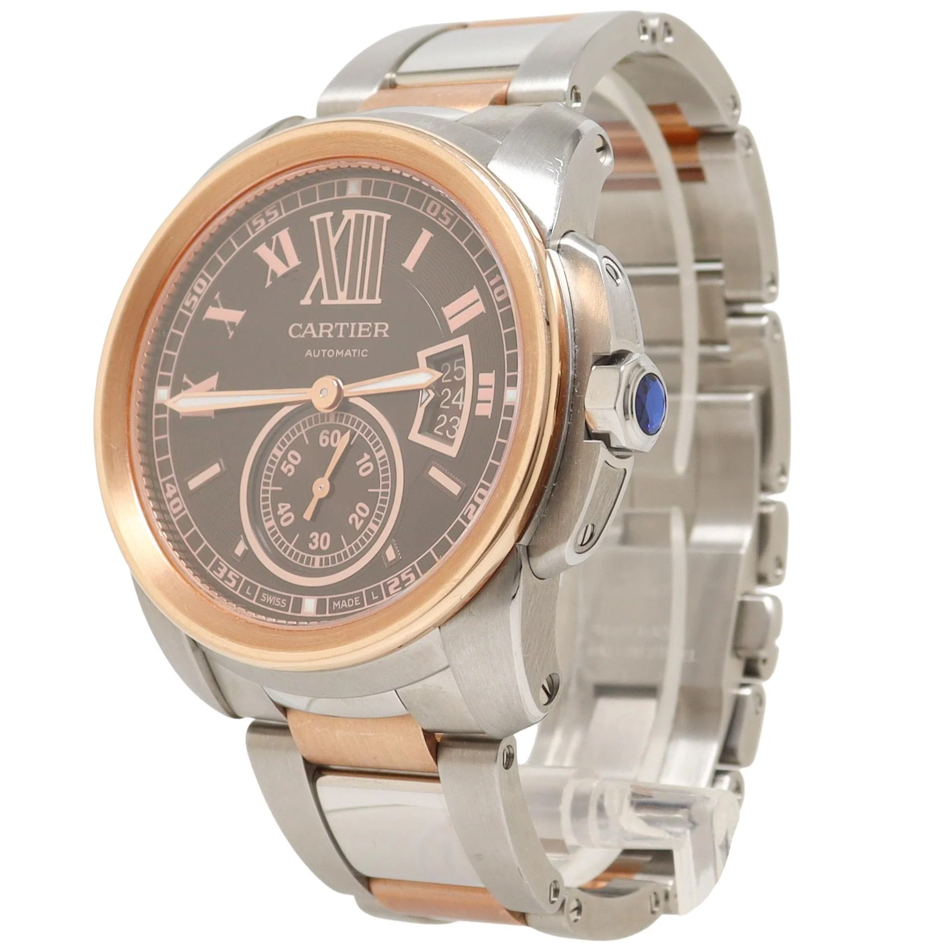 Cartier Calibre De Cartier 42mm Chocolate Brown Roman & Stick Dial Watch Reference: W7100050 - Image 2