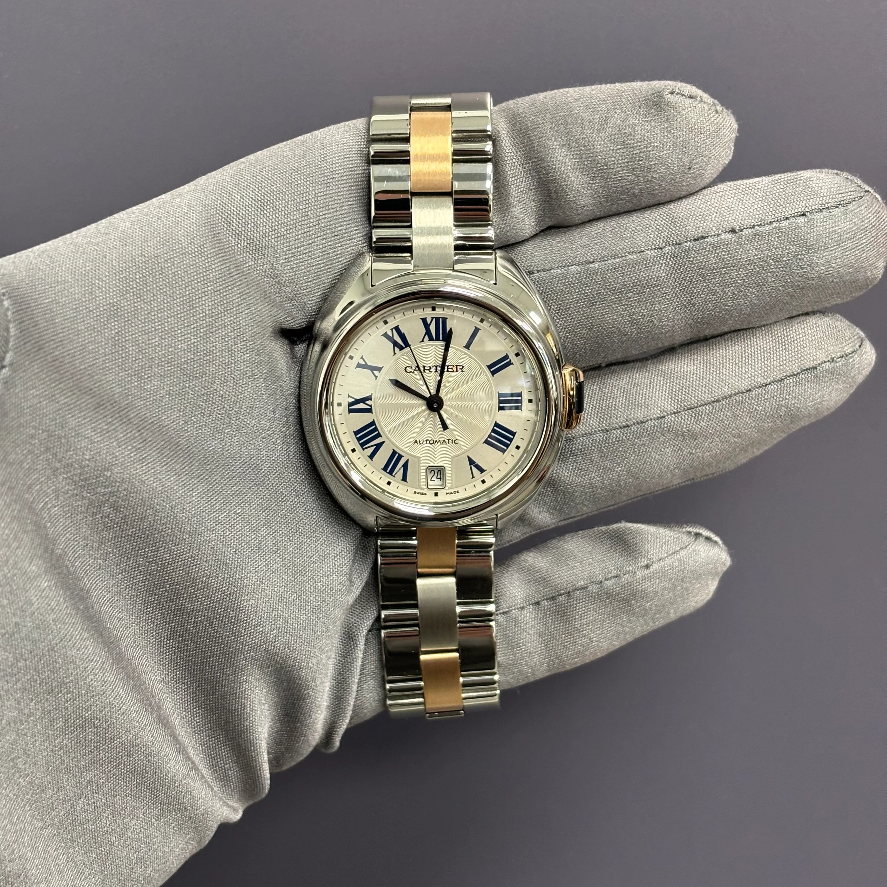 Cartier Cle De Cartier 35mm White Dial Watch Ref# W2CL0003 - Image 2