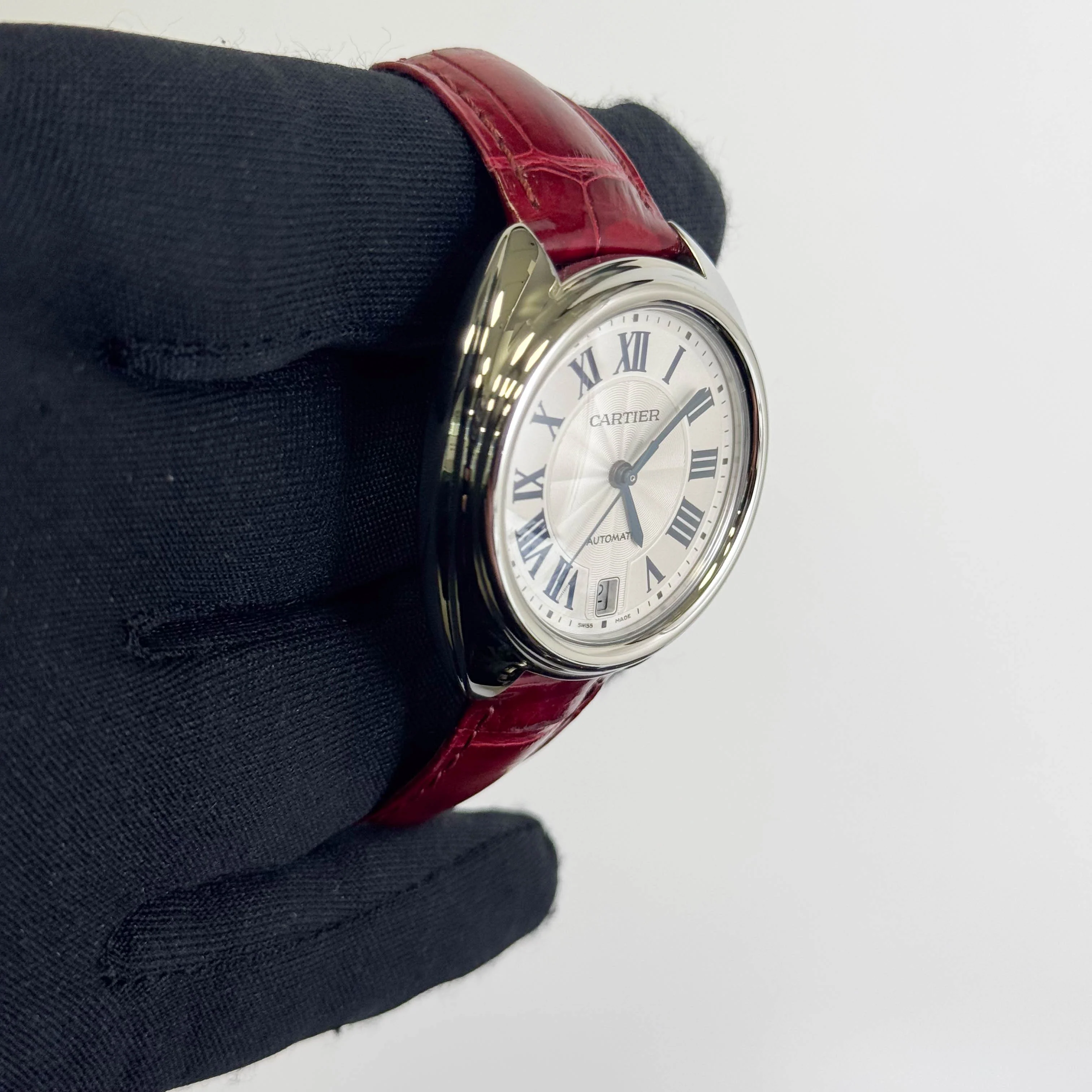 Cartier Cle De Stainless Steel 35mm White Dial Watch Ref# WSCL0017 - Image 3