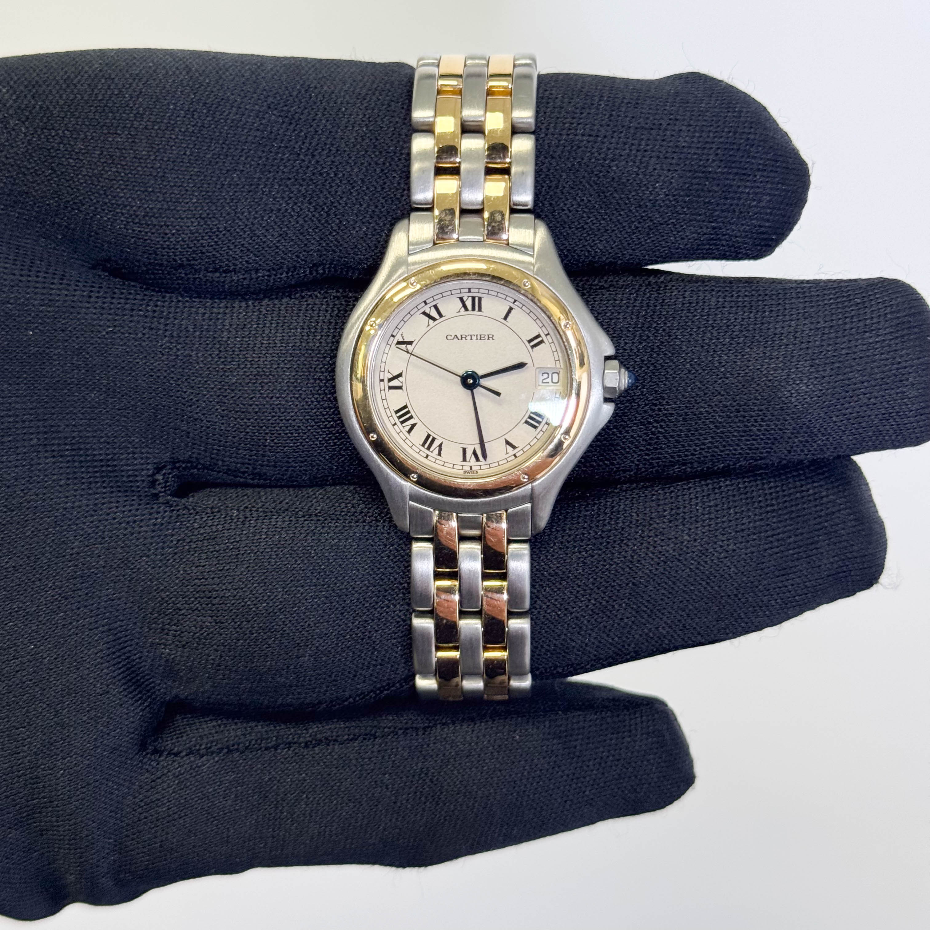Cartier Cougar 26mm Ivory Dial Watch Ref# W35005B6 - Image 2