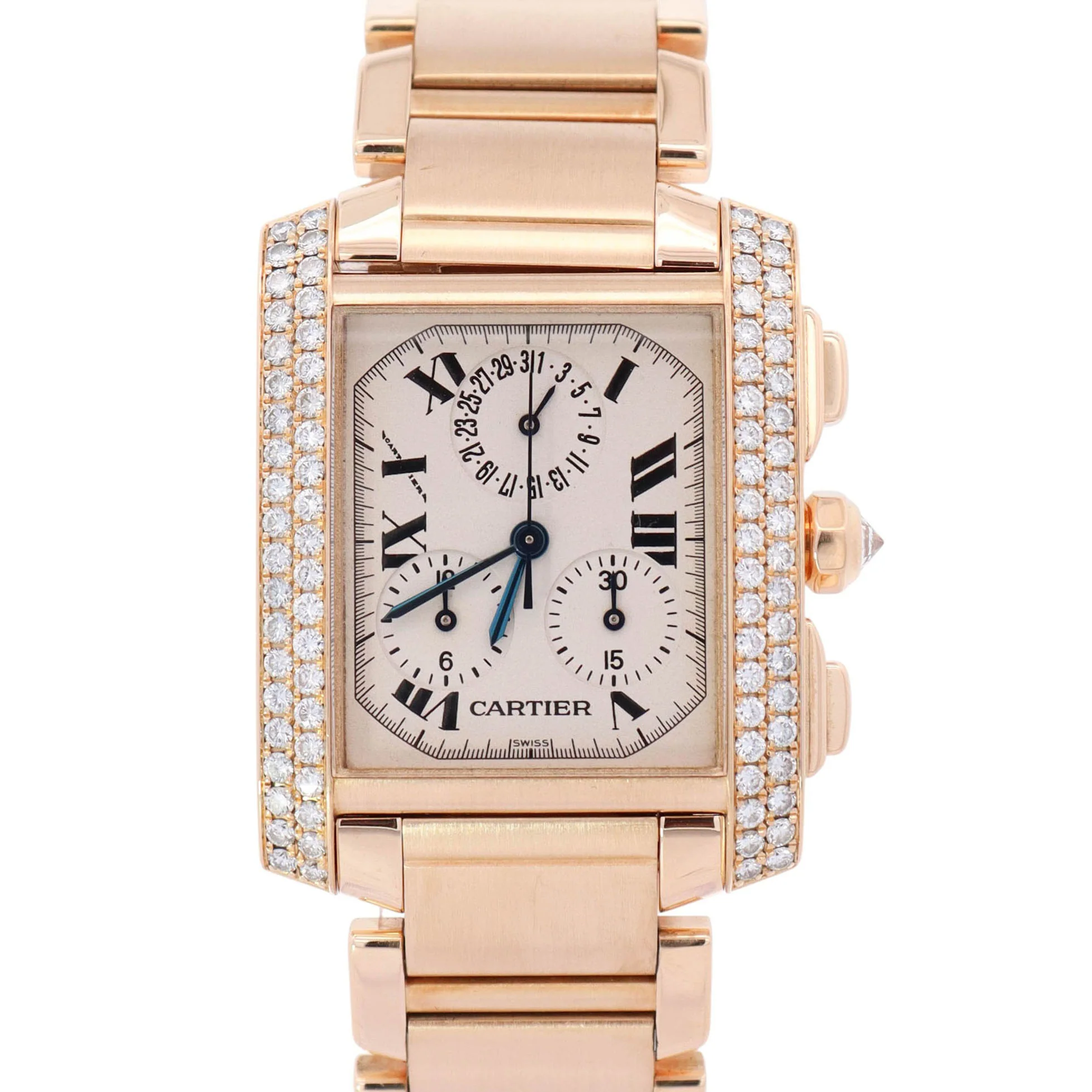 Cartier Francaise 28mm White Dial Watch Ref# 1830