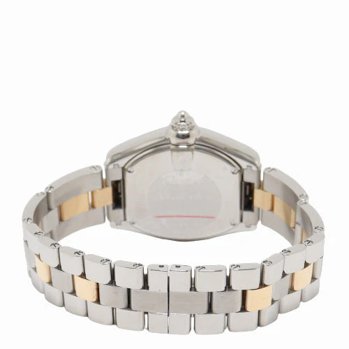 Cartier Ladies Roadster Stainless Steel and Yellow Gold 31mm x 37 Silver Roman Dial Watch Reference# 2675 - Image 4