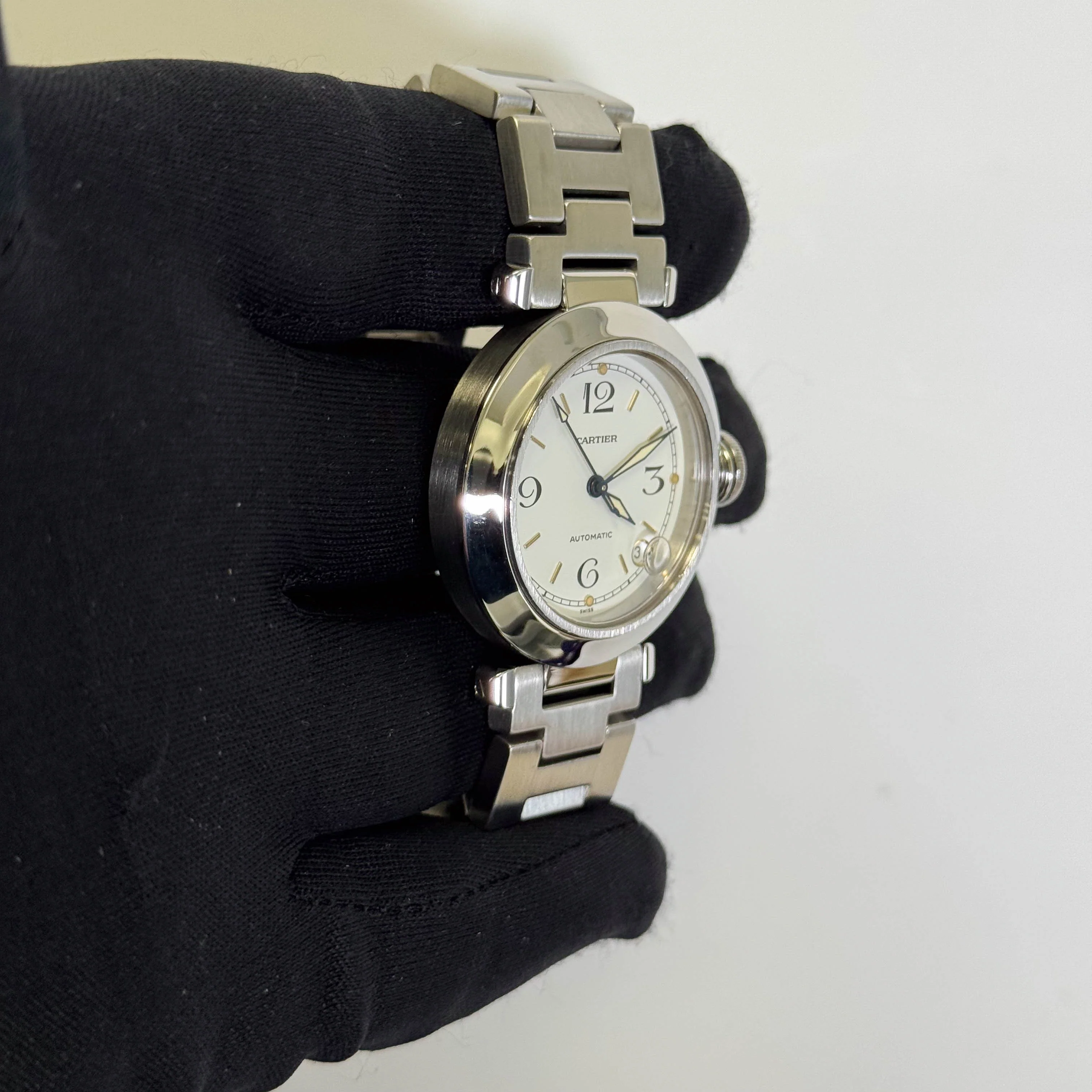 Cartier Pasha 35mm White Dial Watch Ref# W31015M7 - Image 3