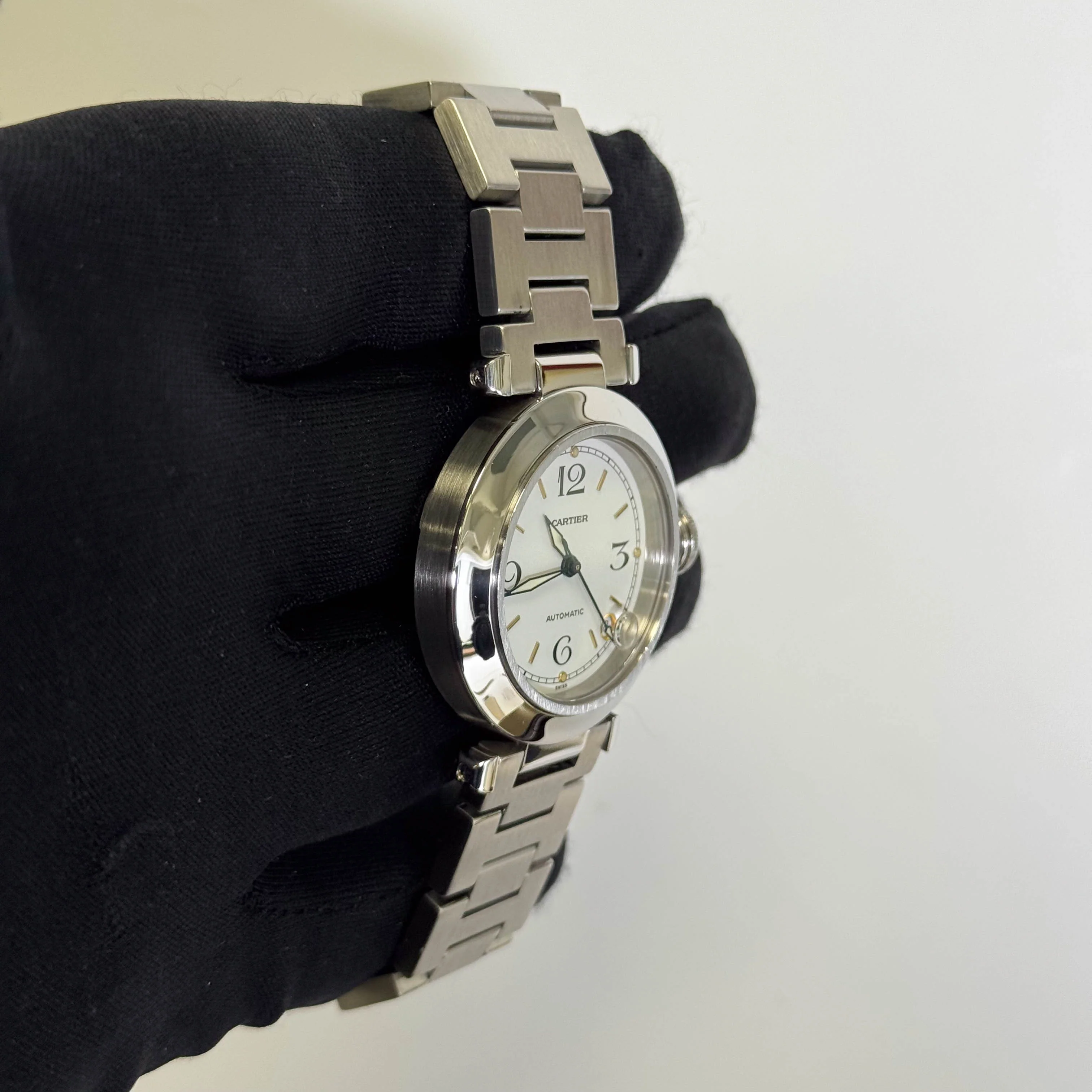 Cartier Pasha 35mm White Dial Watch Ref# W31015M7 - Image 3
