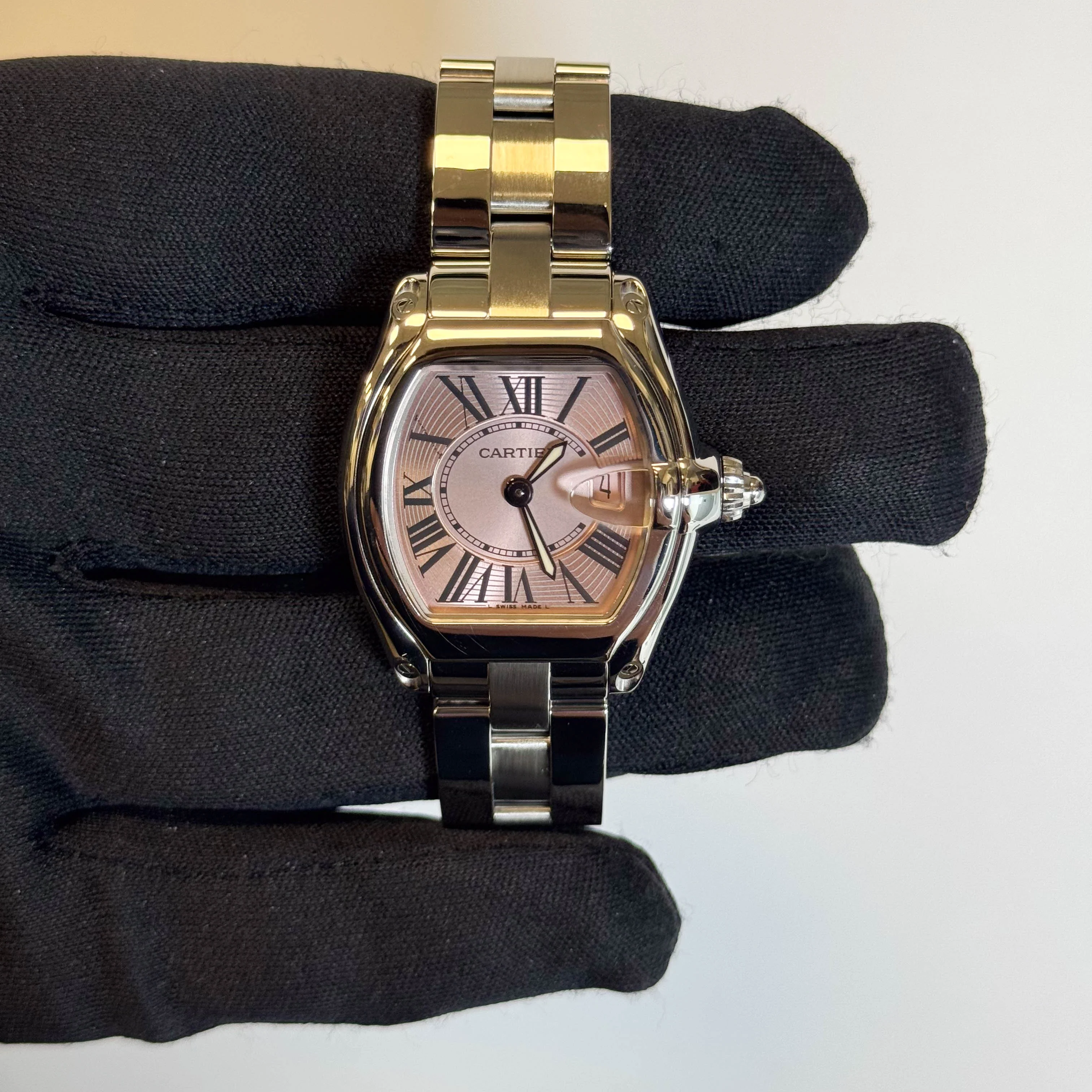 Cartier Roadster 31mm Pink Dial Watch Ref# W62017V3 - Image 2