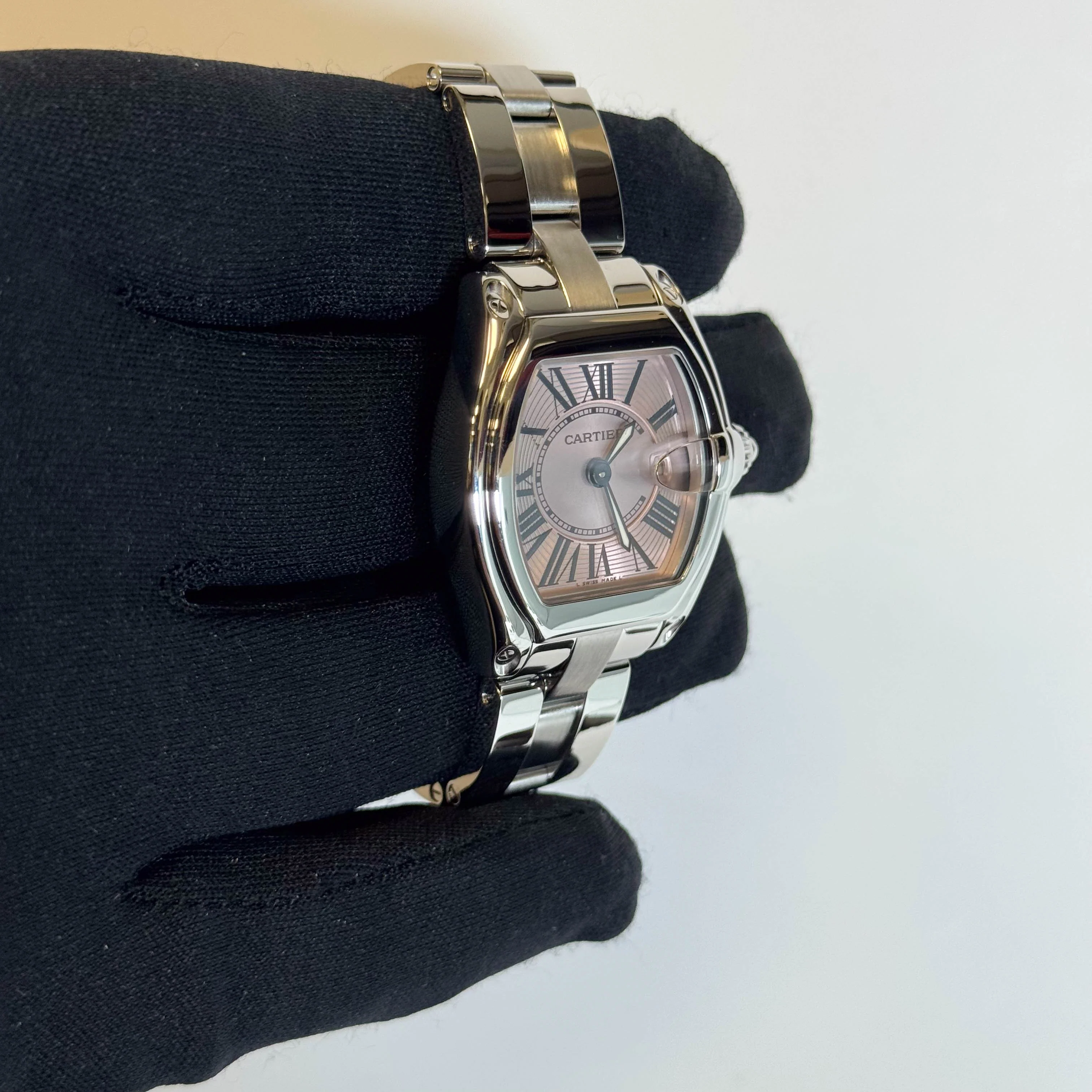 Cartier Roadster 31mm Pink Dial Watch Ref# W62017V3 - Image 3