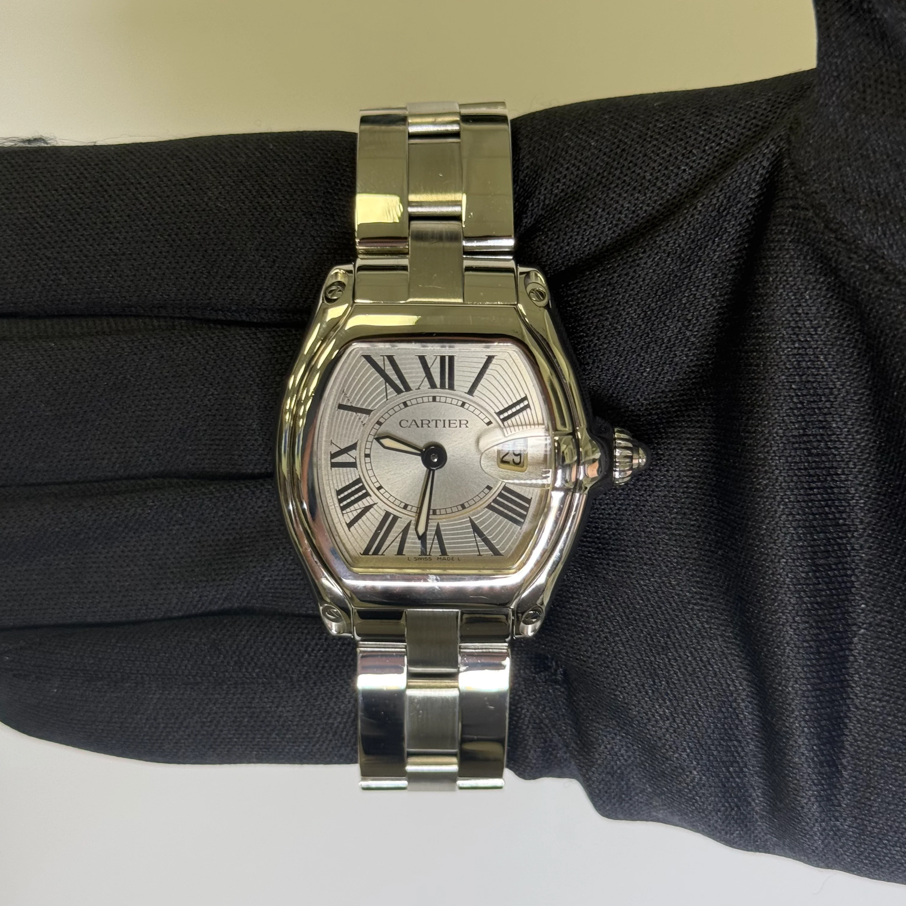 Cartier Roadster 31mm Silver Dial Watch Ref# W62016V3 - Image 2