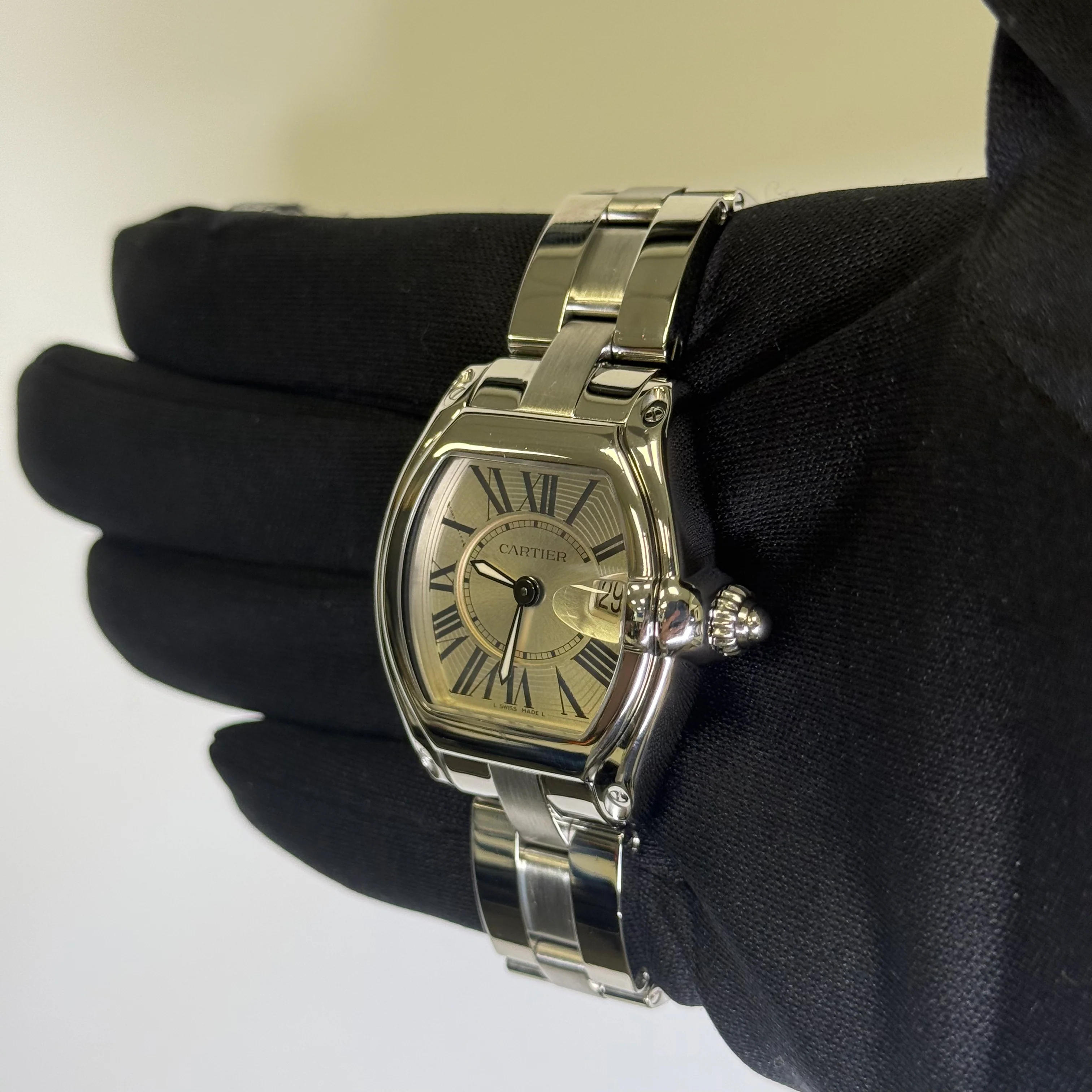 Cartier Roadster 31mm Silver Dial Watch Ref# W62016V3 - Image 3