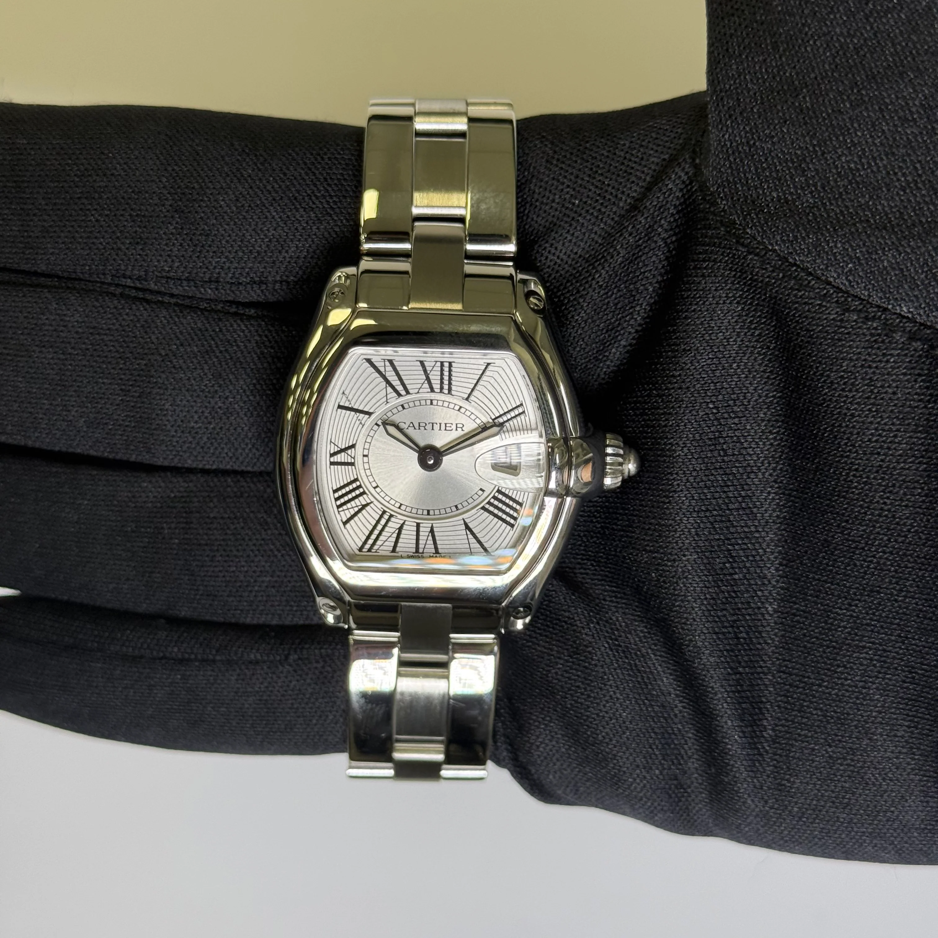 Cartier Roadster 31mm Silver Dial Watch Ref# W62016V3 - Image 2