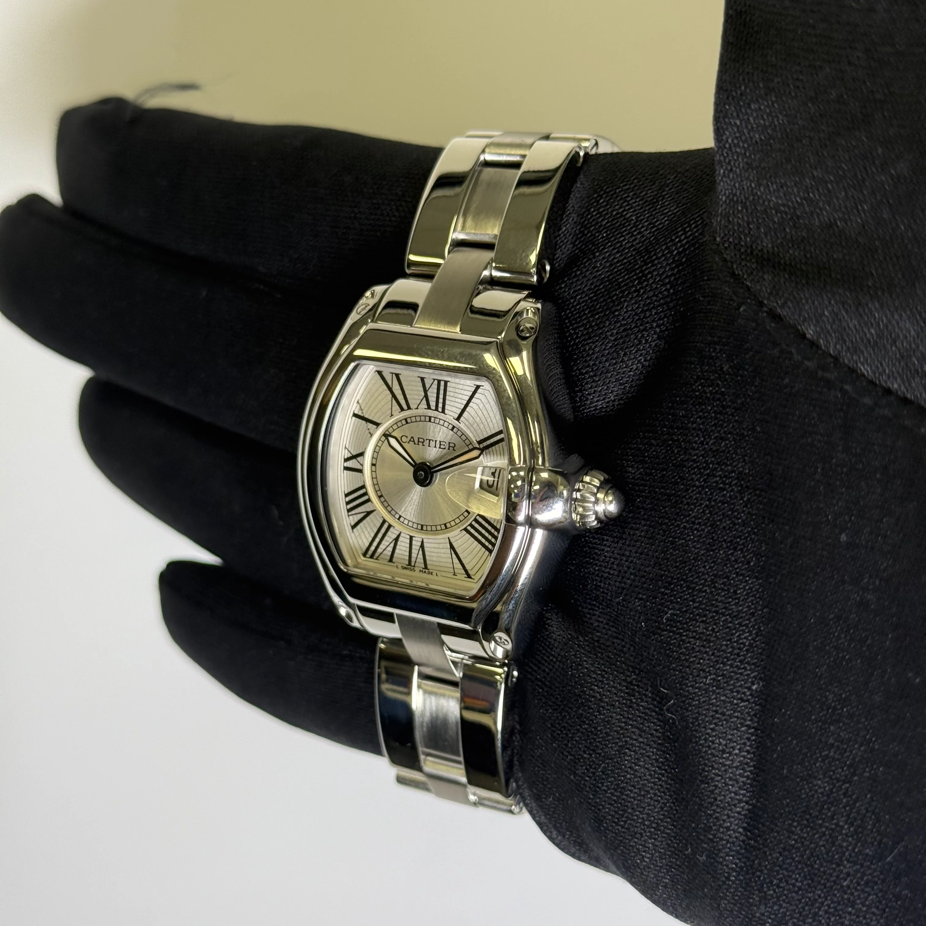 Cartier Roadster 31mm Silver Dial Watch Ref# W62016V3 - Image 3