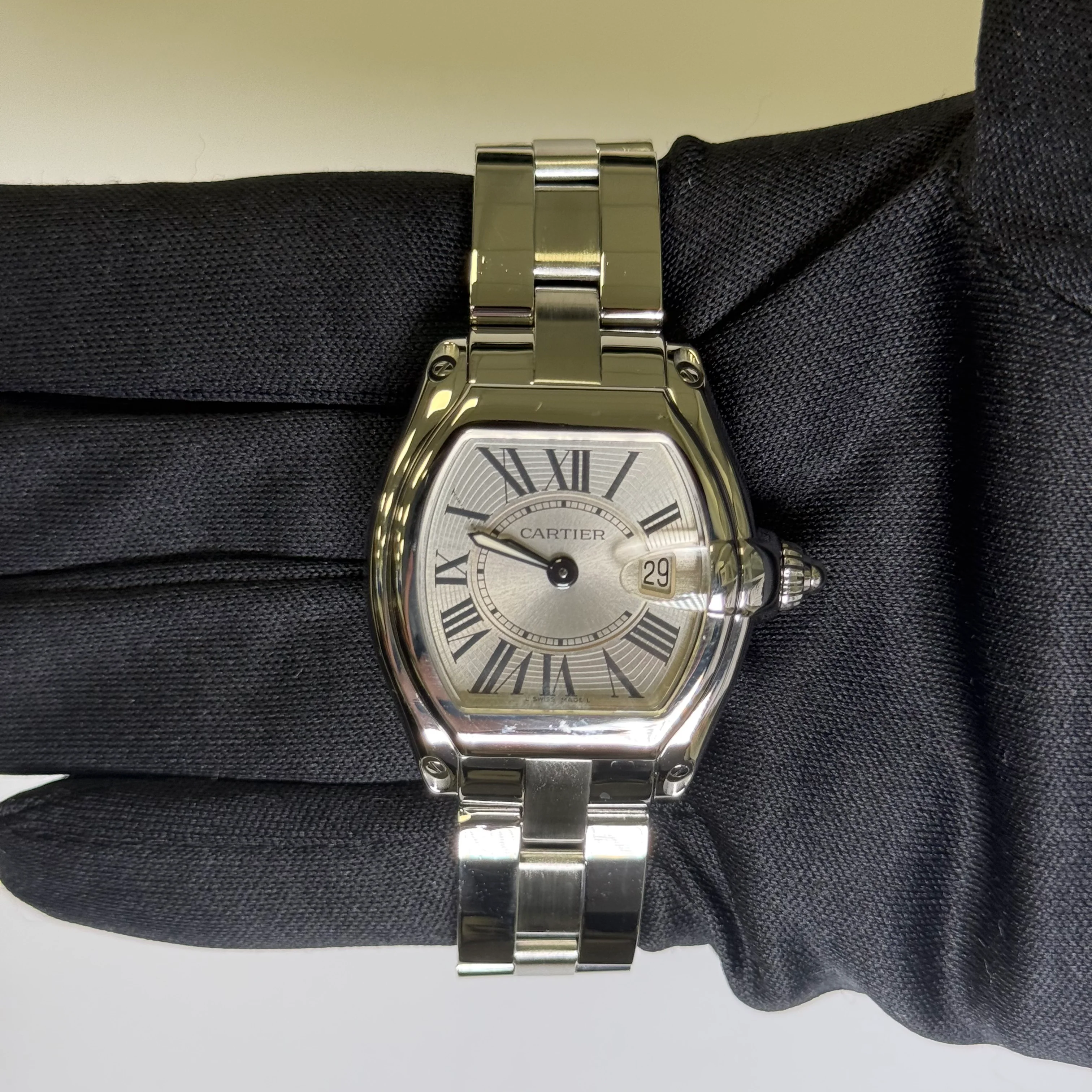 Cartier Roadster 31mm Silver Dial Watch Ref# W62016V3 - Image 2