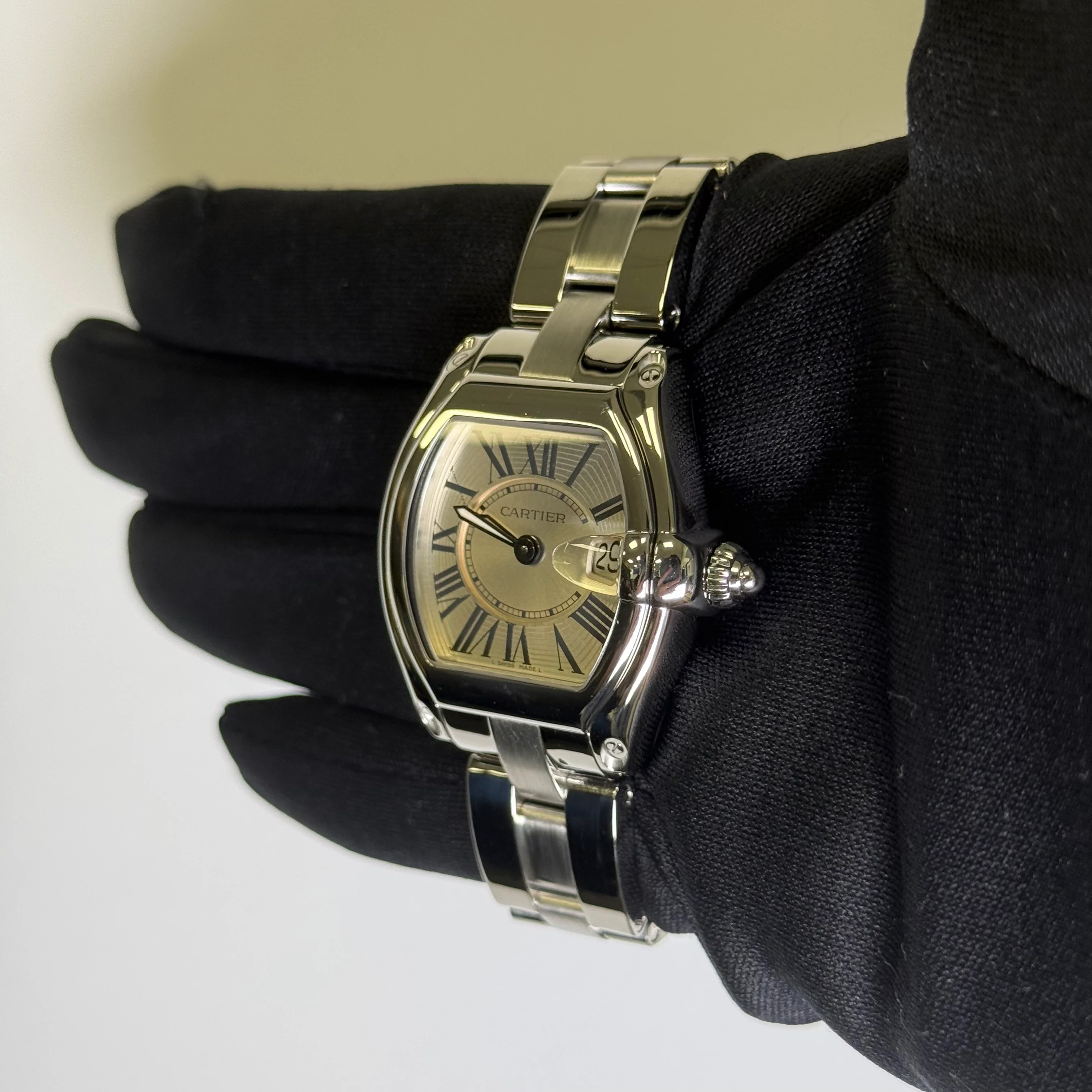 Cartier Roadster 31mm Silver Dial Watch Ref# W62016V3 - Image 3