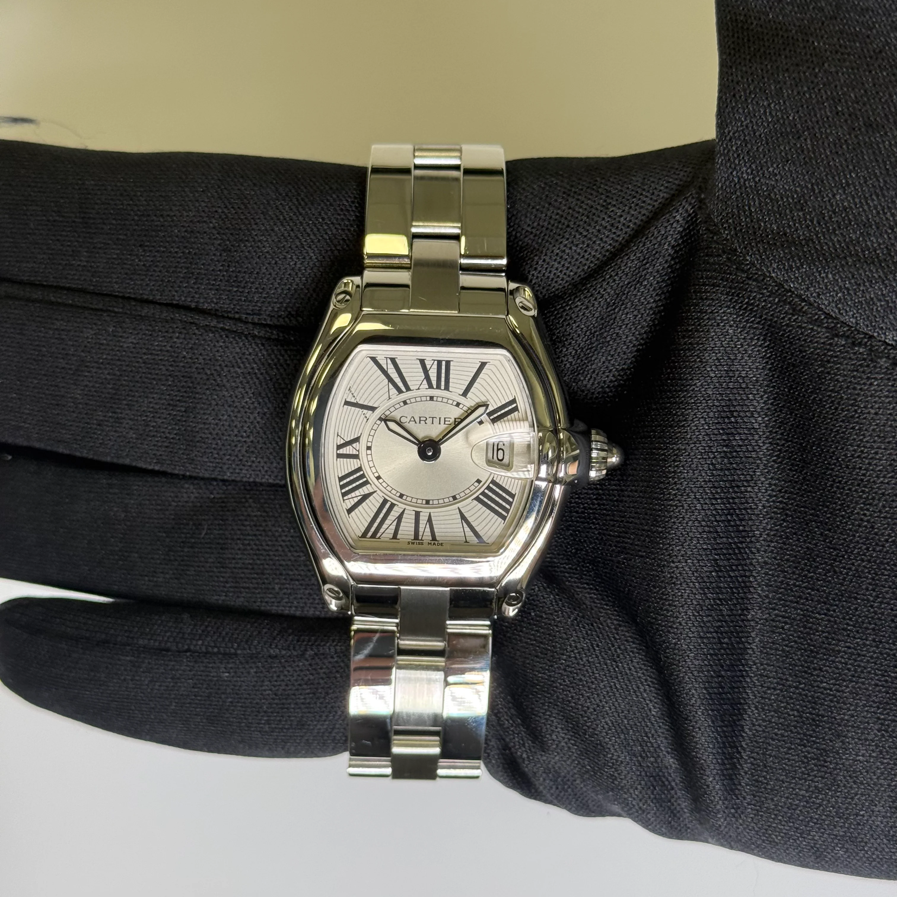 Cartier Roadster 31mm Silver Dial Watch Ref# W62016V3 - Image 2