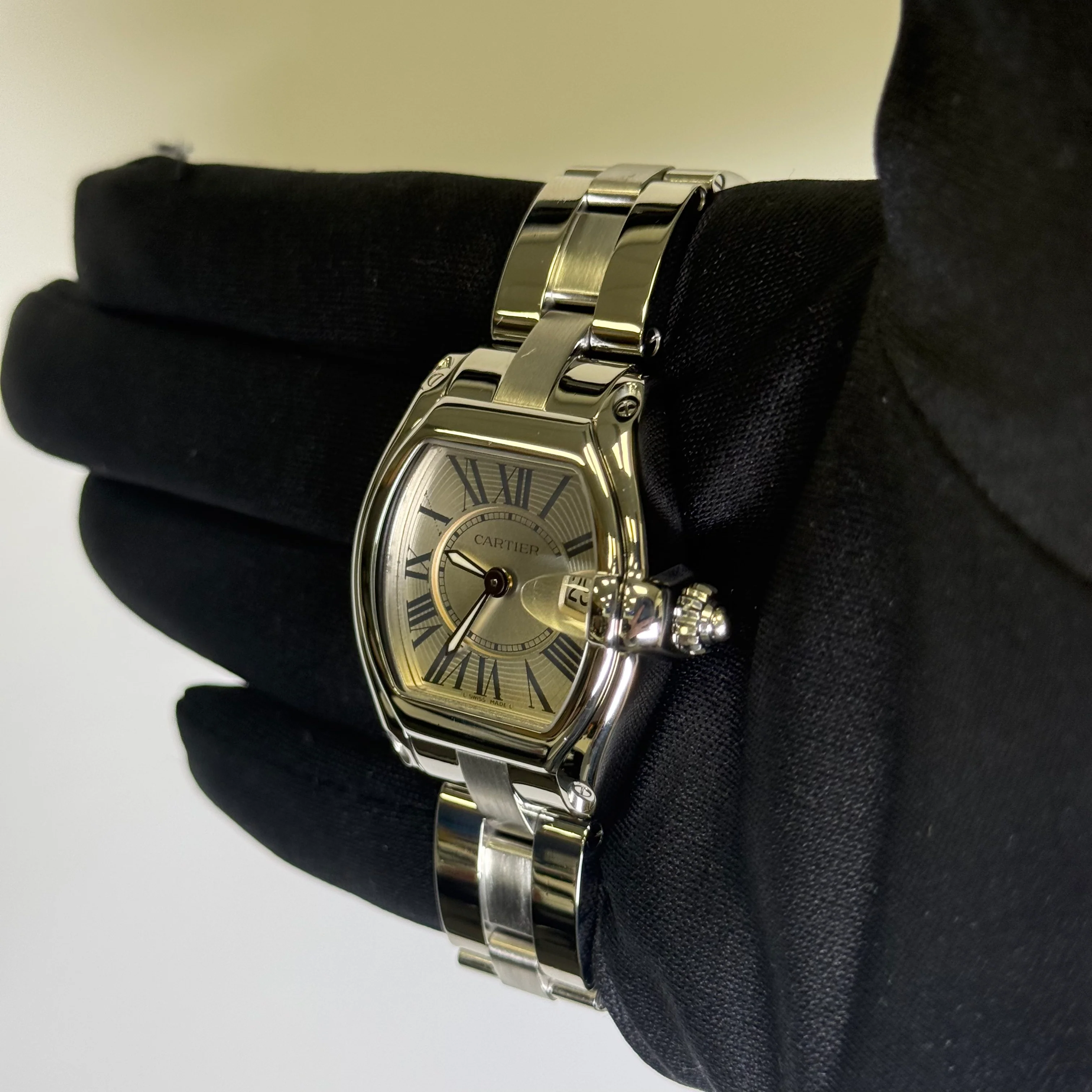 Cartier Roadster 31mm Silver Dial Watch Ref# W62016V3 - Image 3