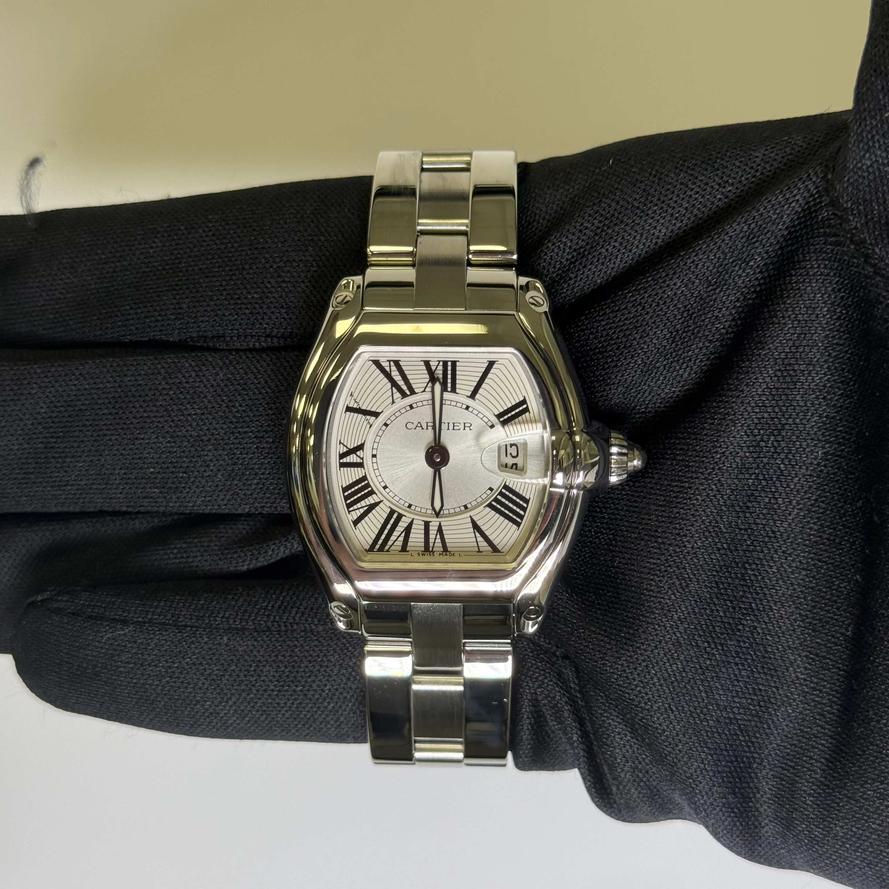 Cartier Roadster 31mm Silver Dial Watch Ref# W62016V3 - Image 2