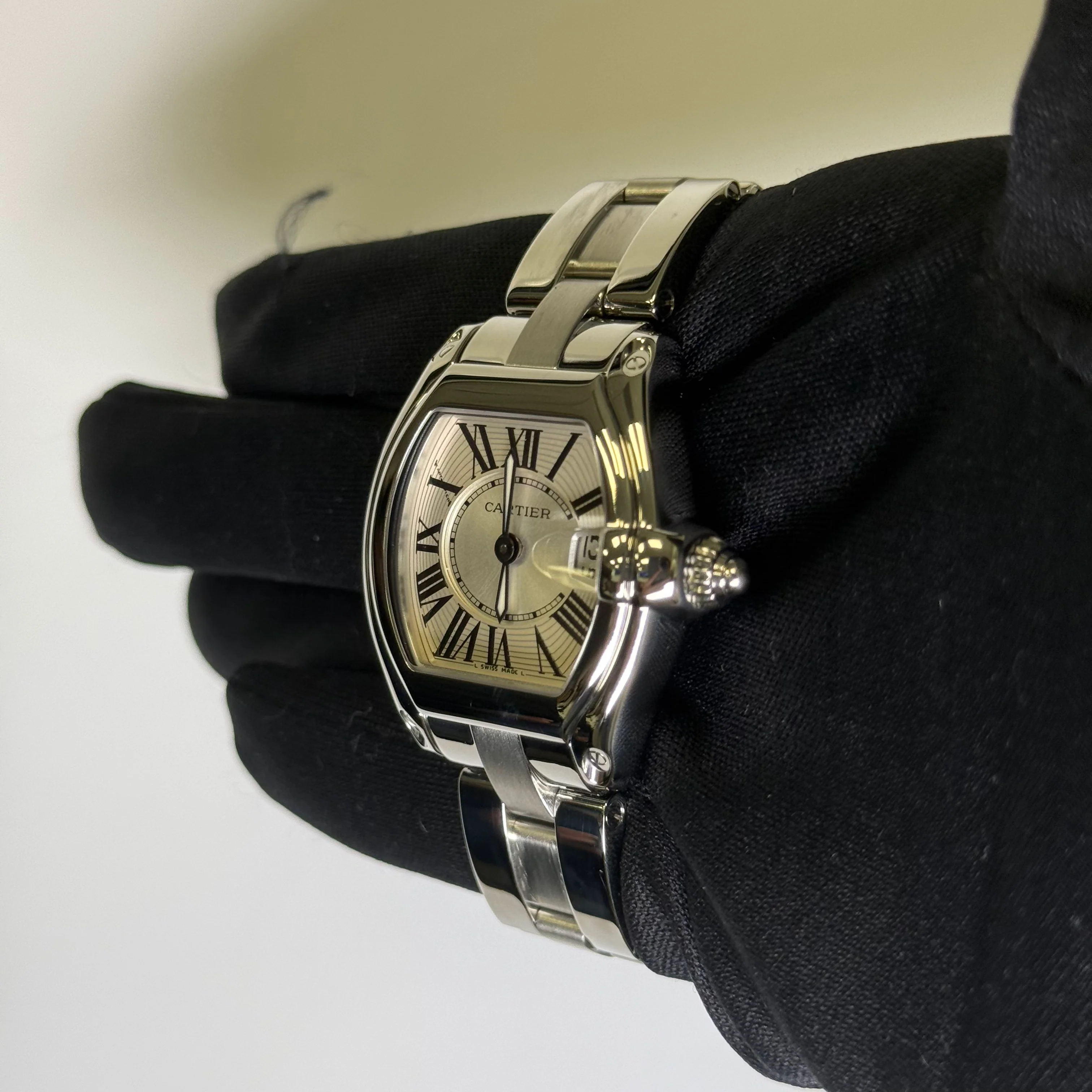 Cartier Roadster 31mm Silver Dial Watch Ref# W62016V3 - Image 3