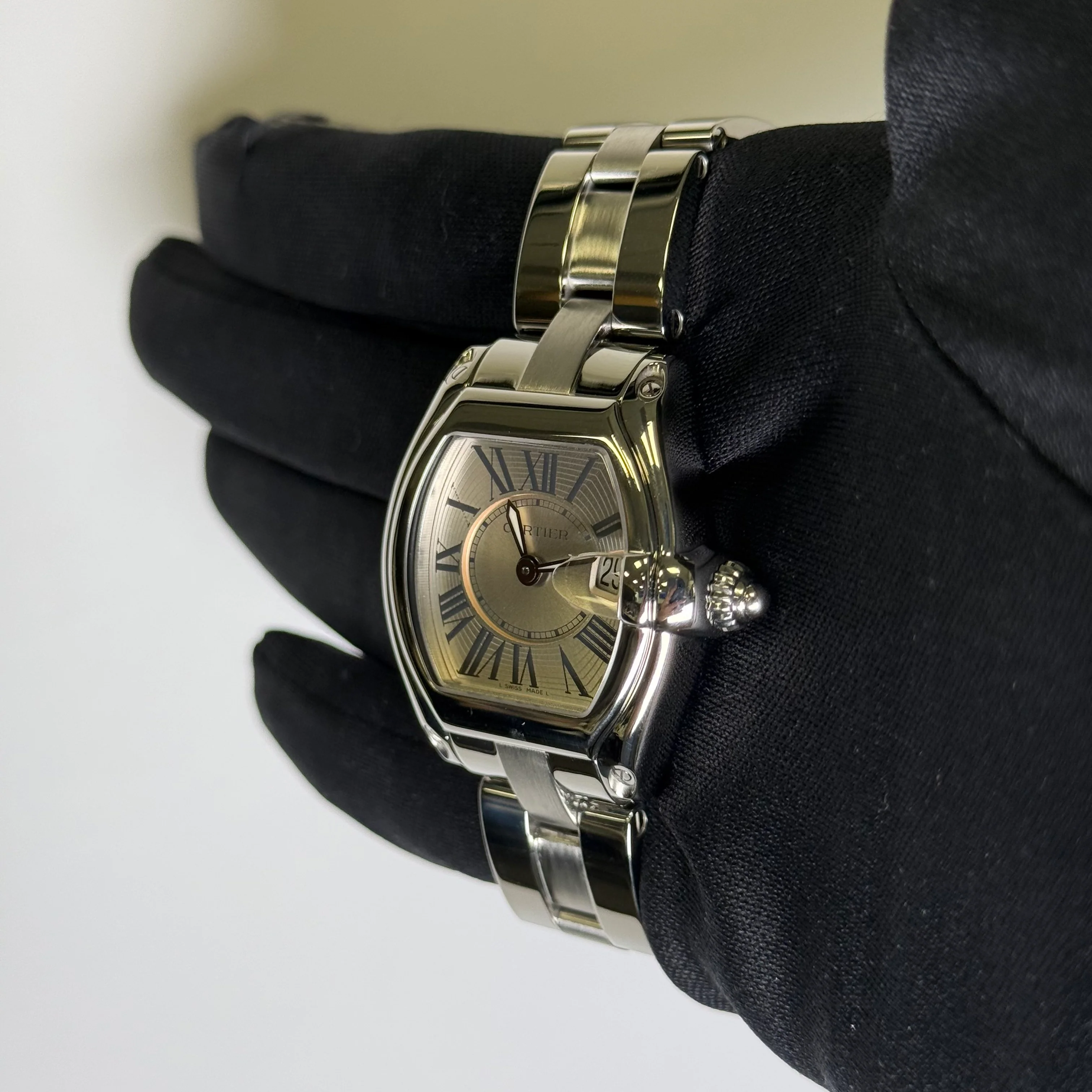 Cartier Roadster 31mm Silver Dial Watch Ref# W62016V3 - Image 3