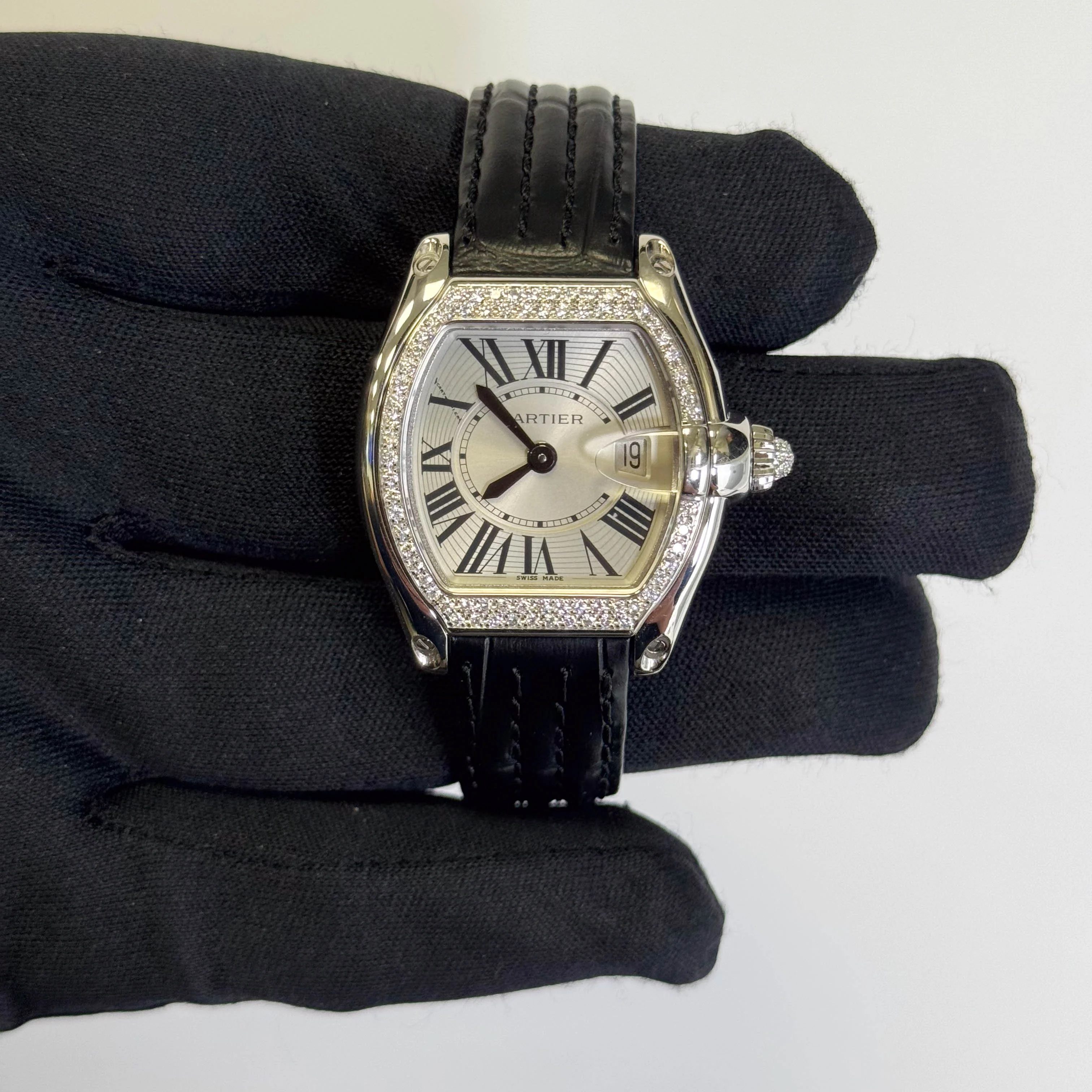 Cartier Roadster 31mm Silver Dial Watch Ref# WE500260 - Image 2