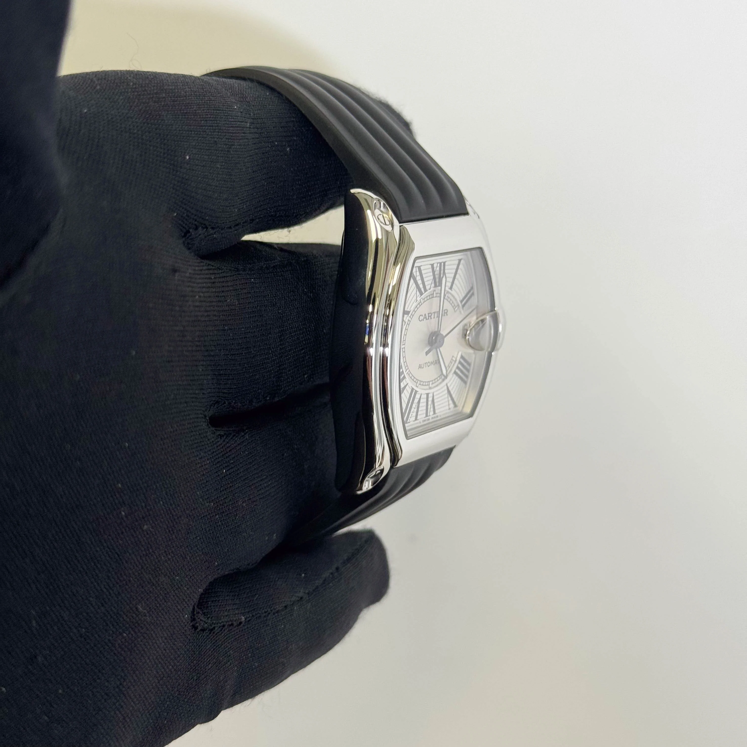 Cartier Roadster 35mm Silver Dial Watch Ref# W62025V3 - Image 3