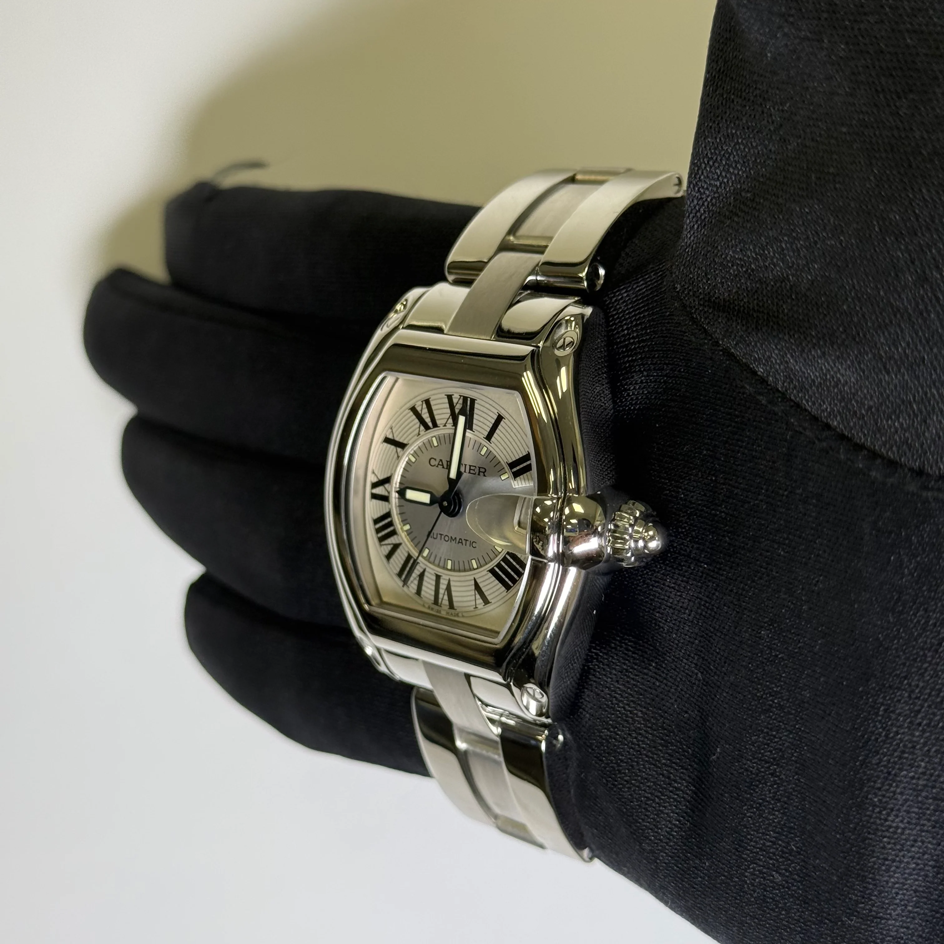 Cartier Roadster 35mm Silver Dial Watch Ref# W62025V3 - Image 3