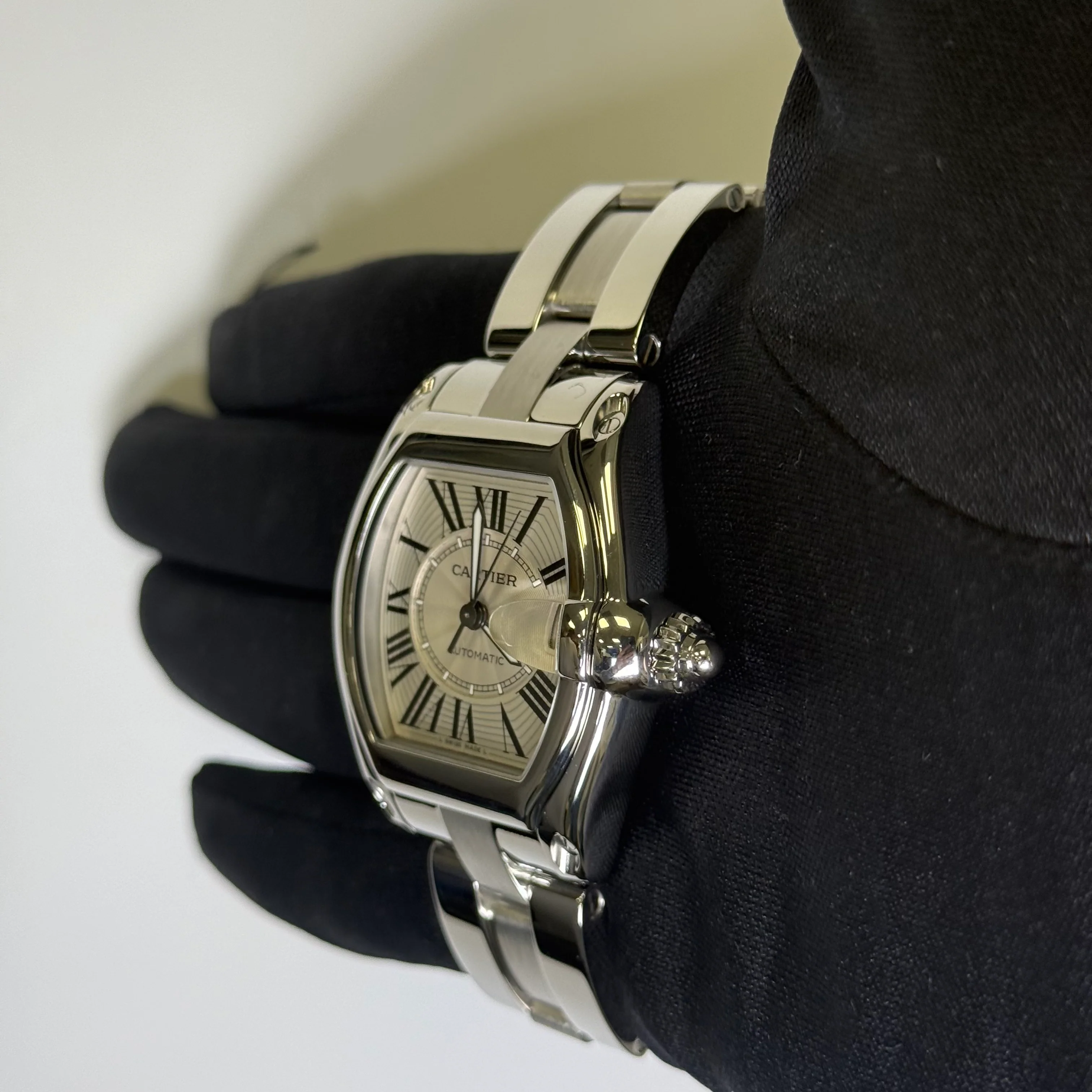 Cartier Roadster 35mm Silver Dial Watch Ref# W62025V3 - Image 3