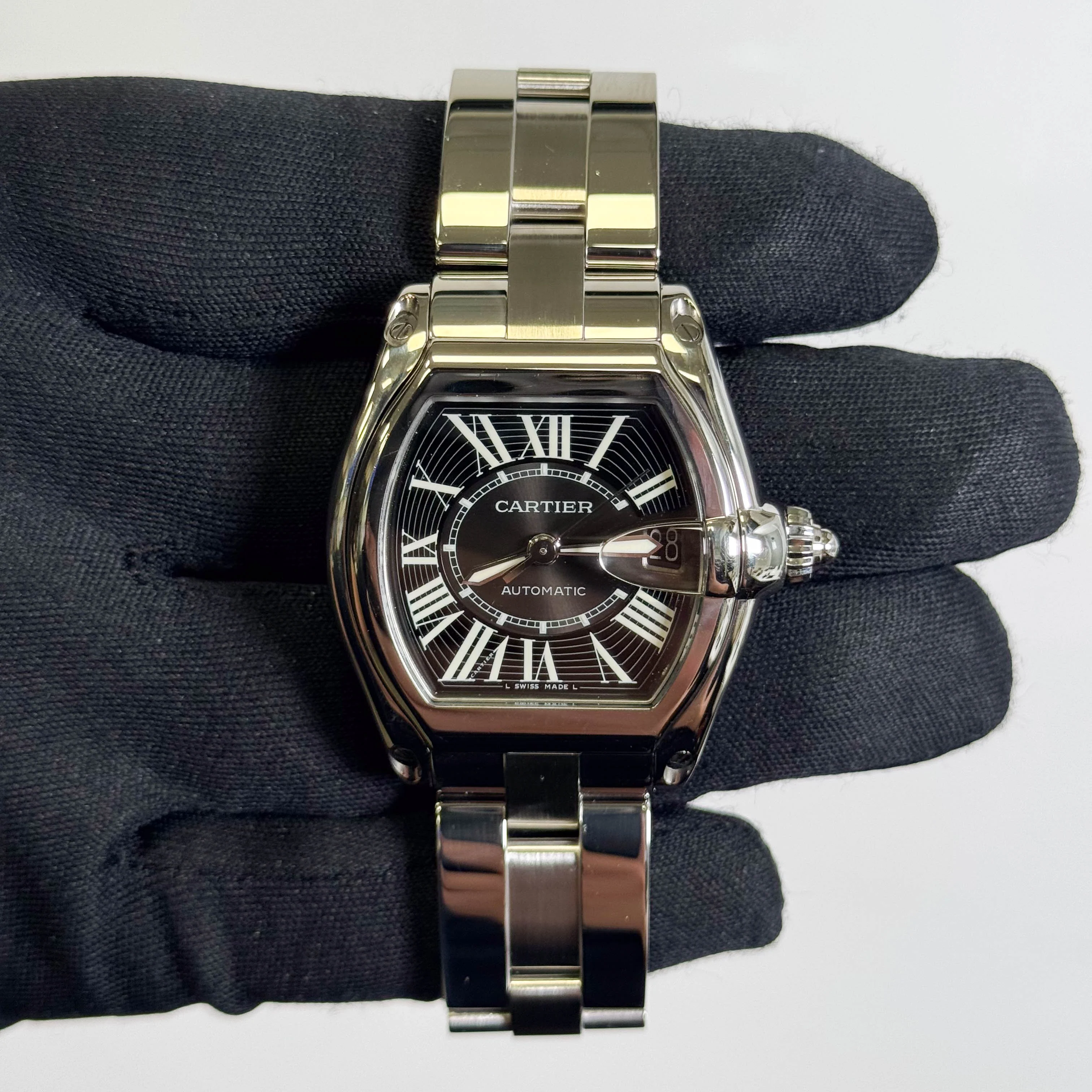 Cartier Roadster 37mm Black Dial Watch Ref# W62041V3 - Image 2