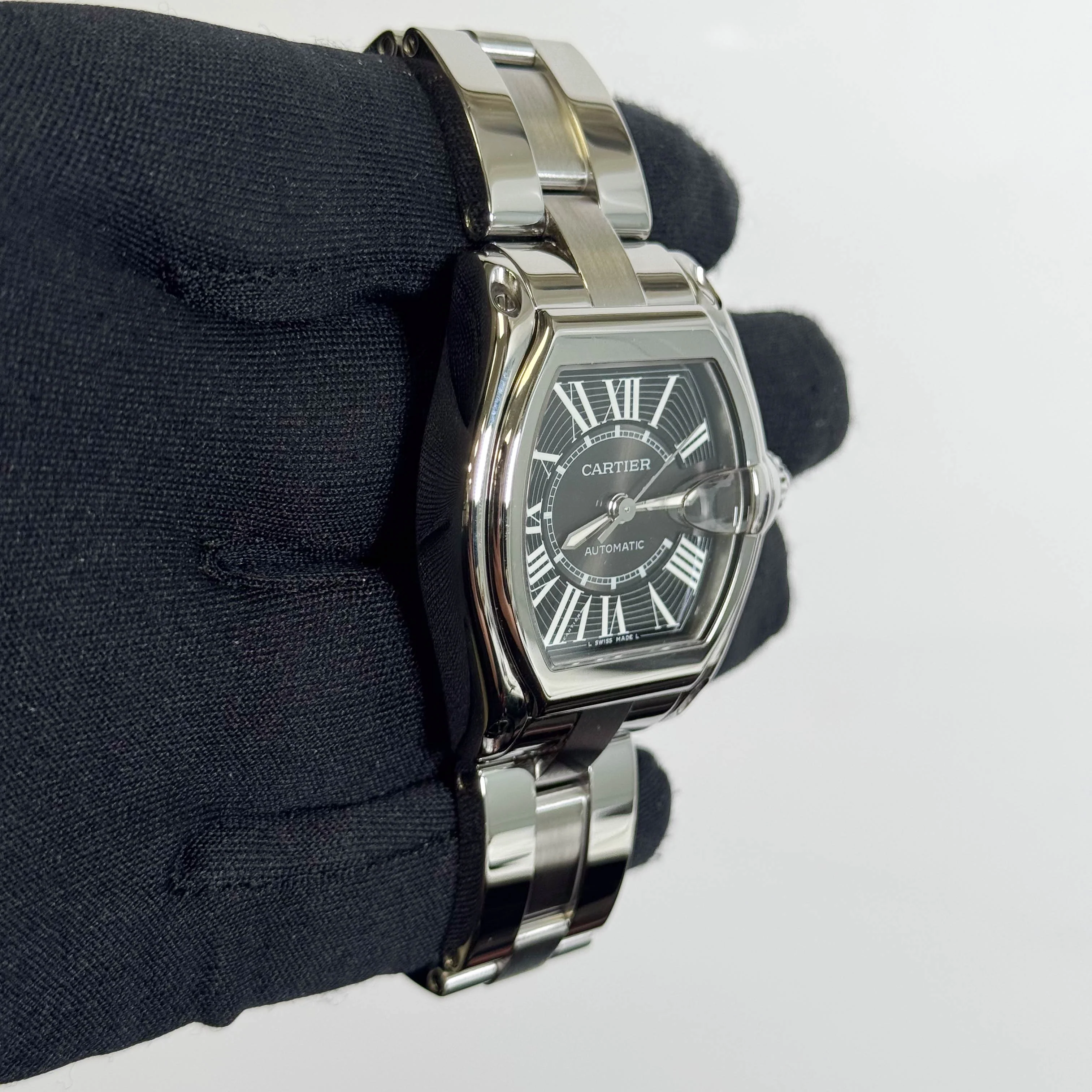 Cartier Roadster 37mm Black Dial Watch Ref# W62041V3 - Image 3