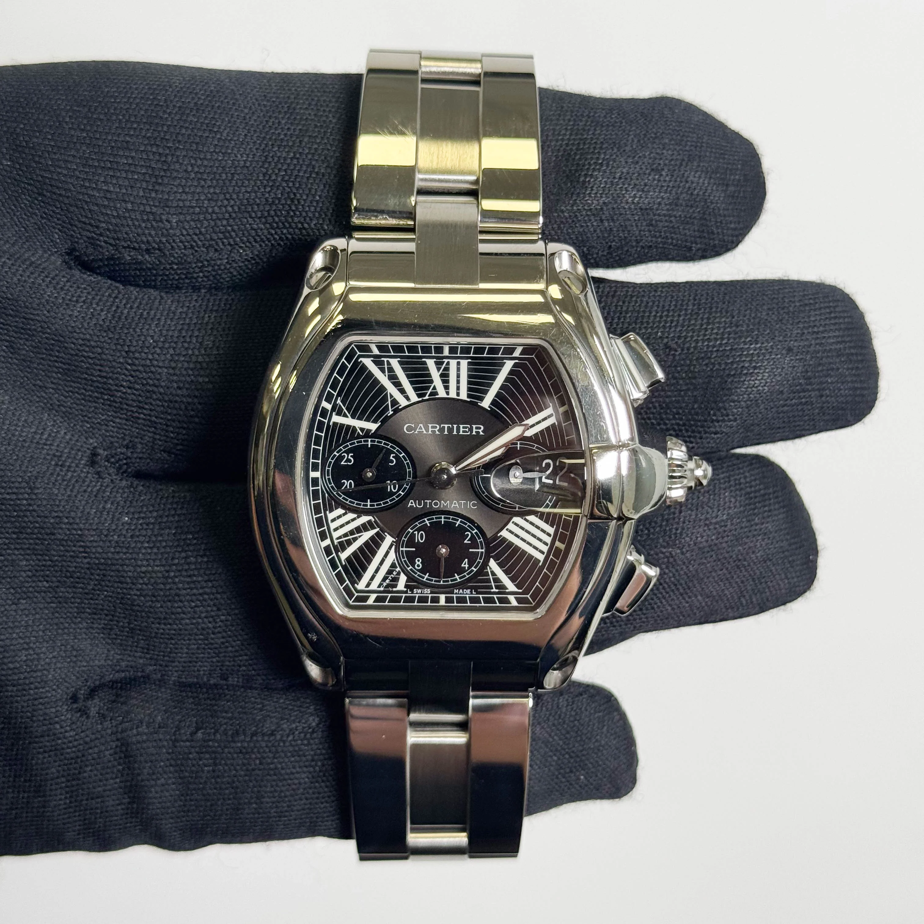 Cartier Roadster 43mm Black Dial Watch Ref# W62020X6 - Image 2